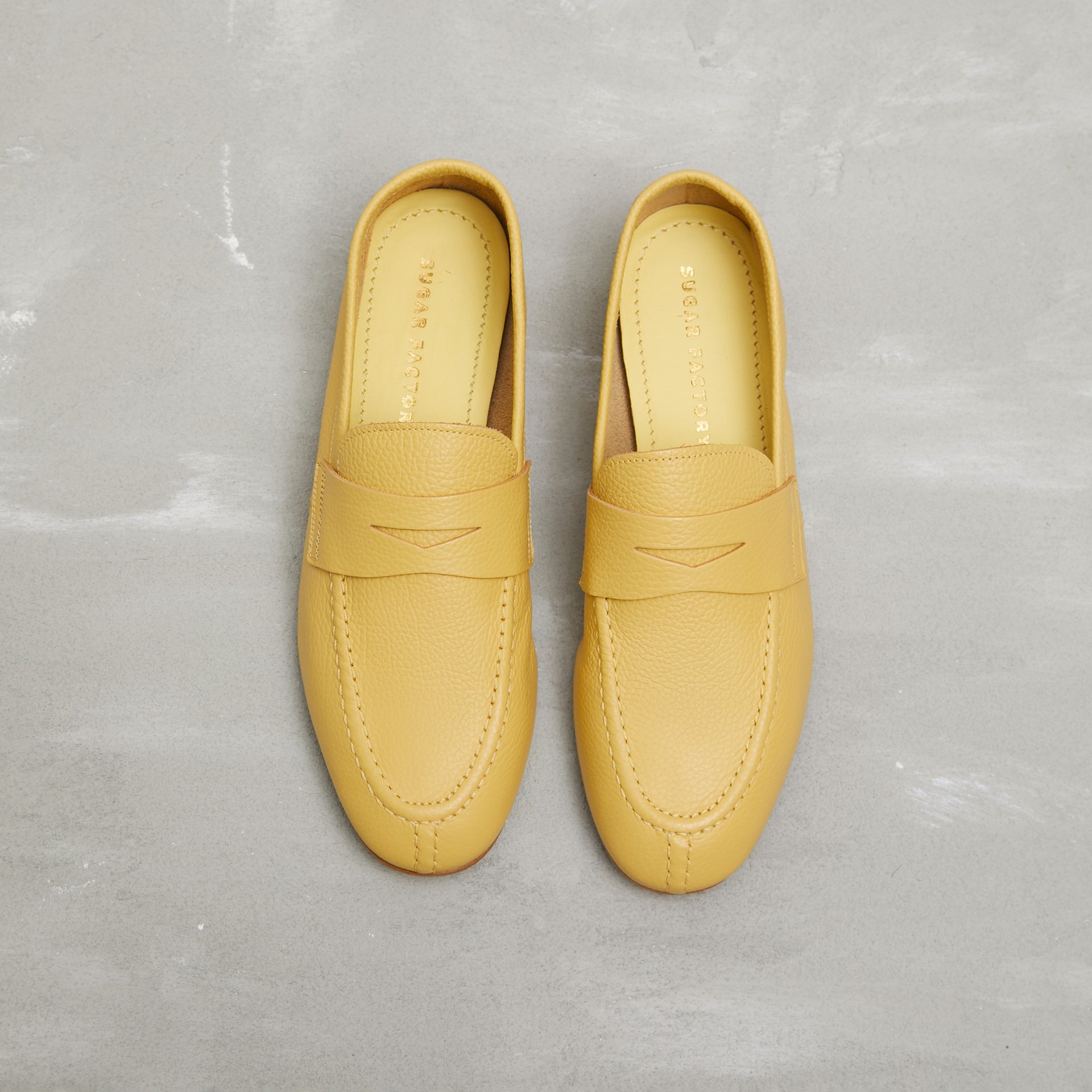 Желтые кожаные лоферы - Image 2 of 5