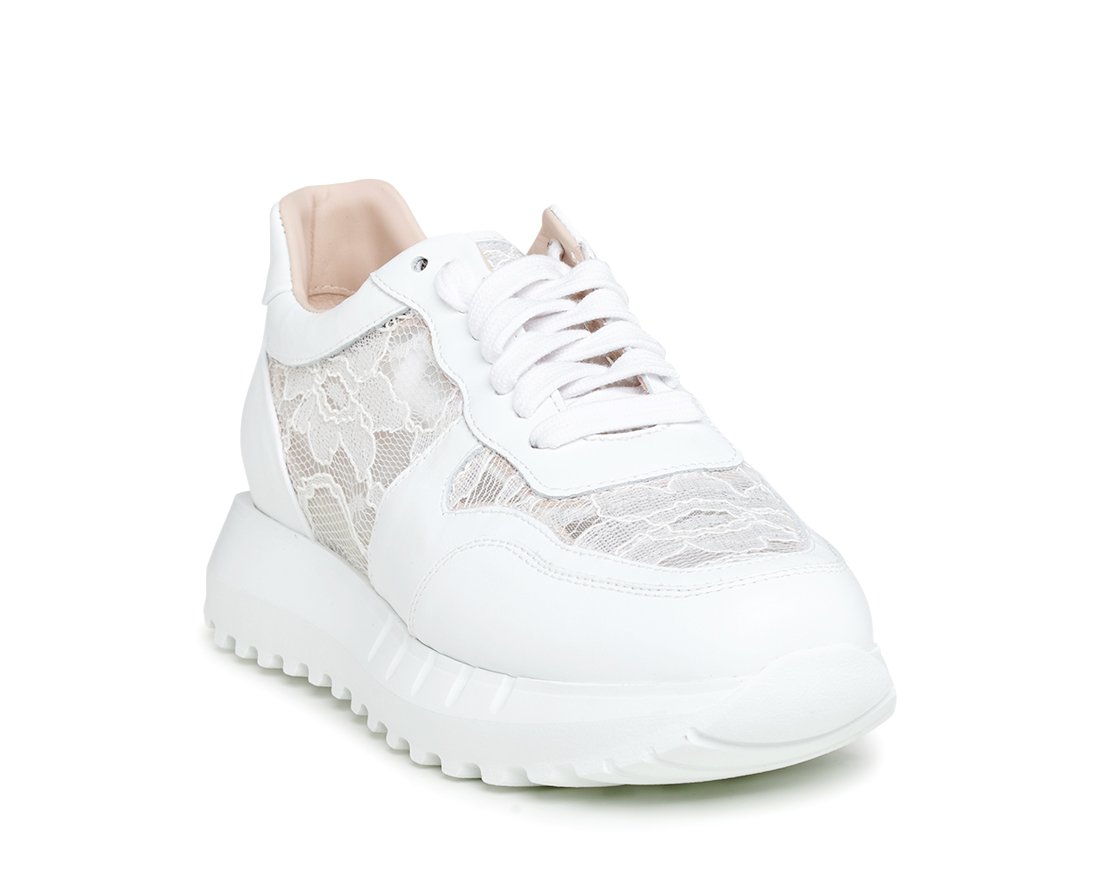 Белые кожаные кроссовки - Image 2 of 5