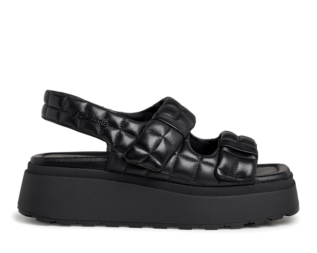 Черные кожаные сандалии - Main image