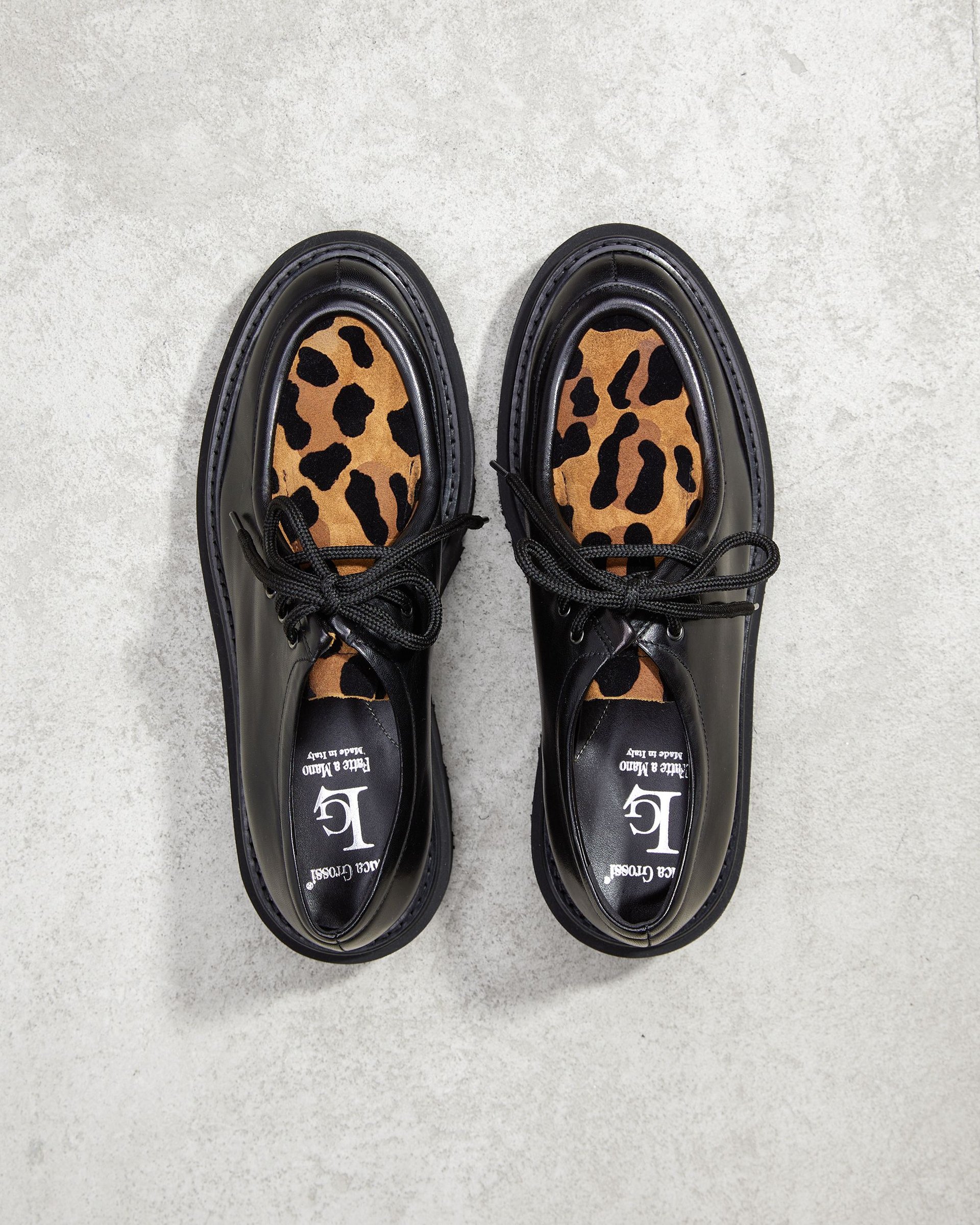 Леопардовые кожаные полуботинки - Image 3 of 4