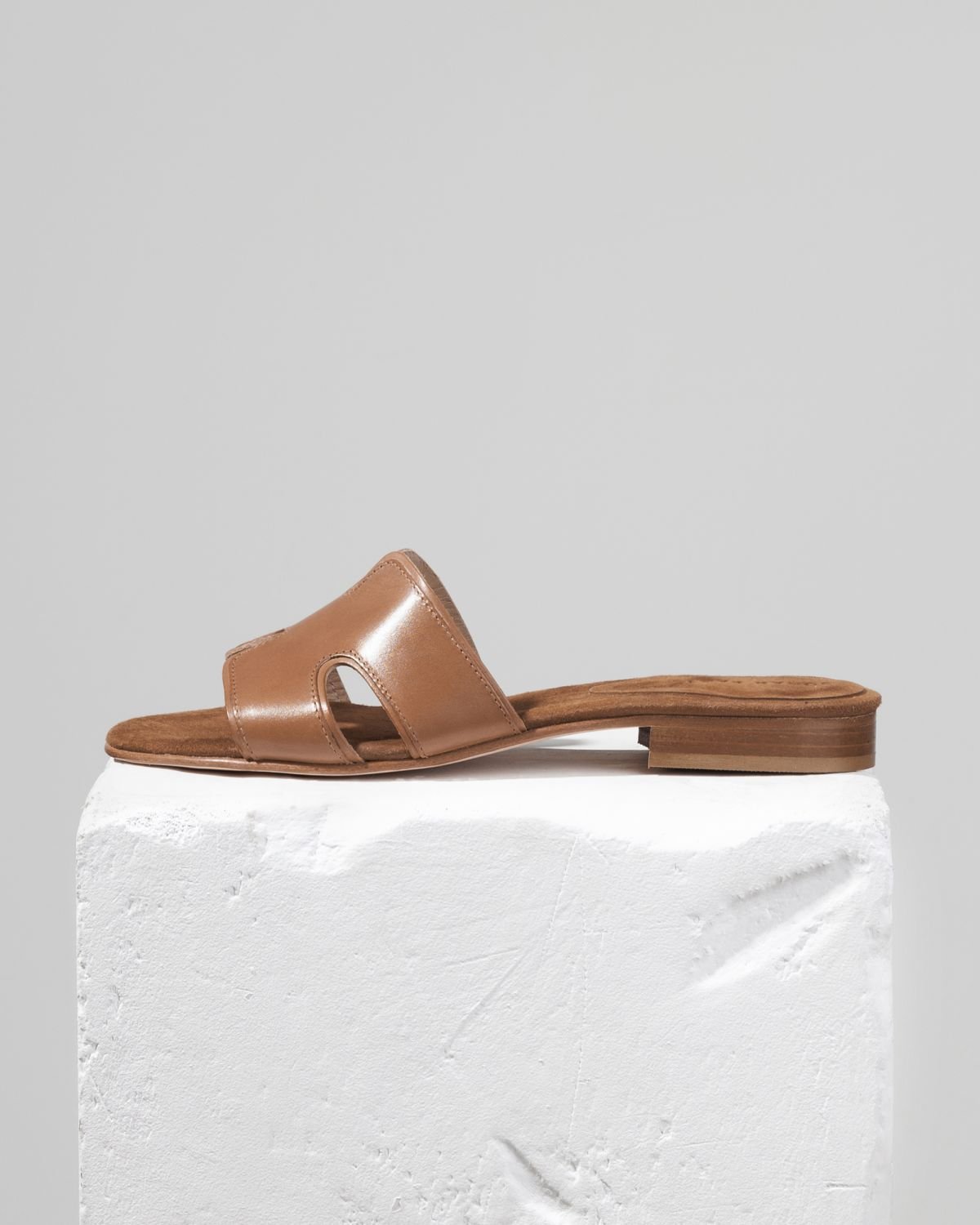 Коричневые кожаные пантолеты - Main image