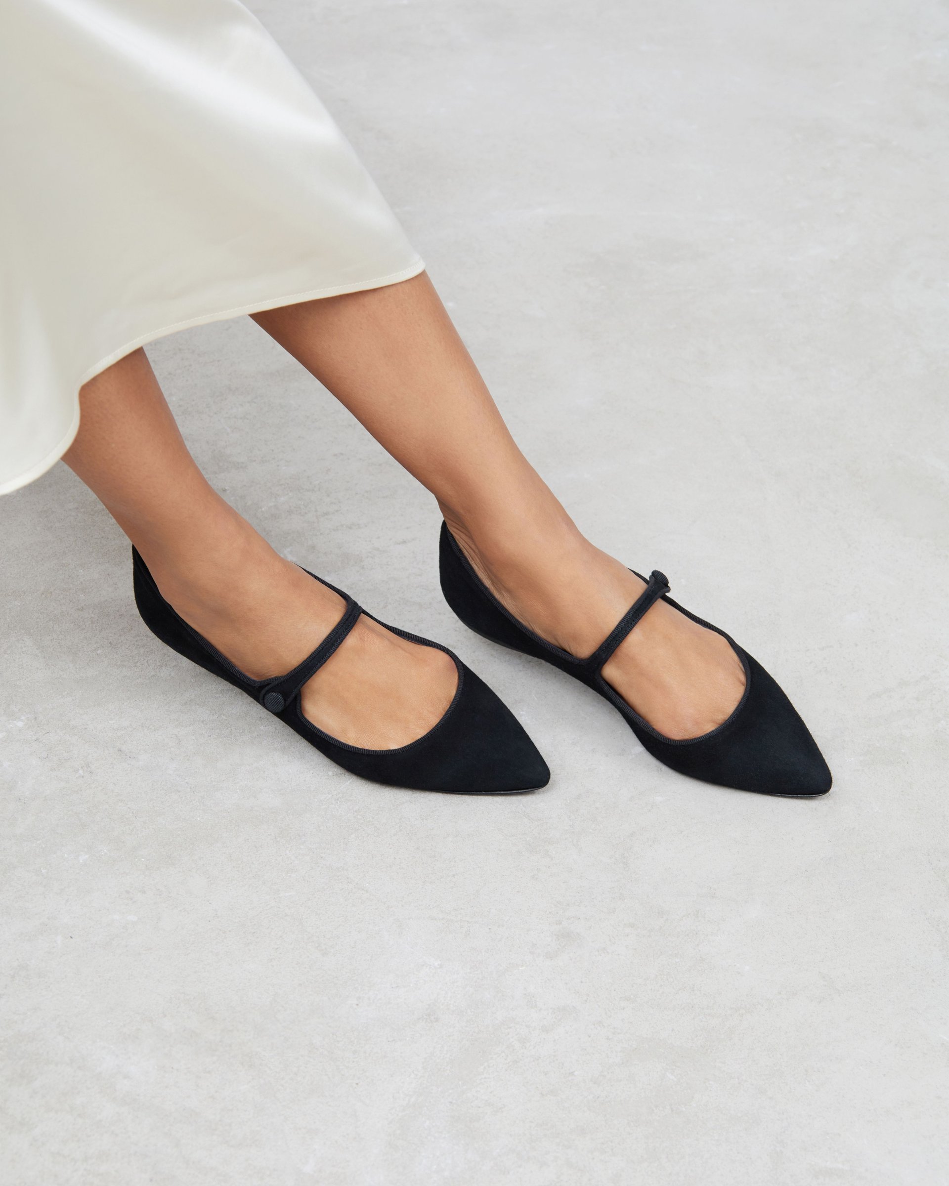 Черные замшевые балетки - Image 6 of 7