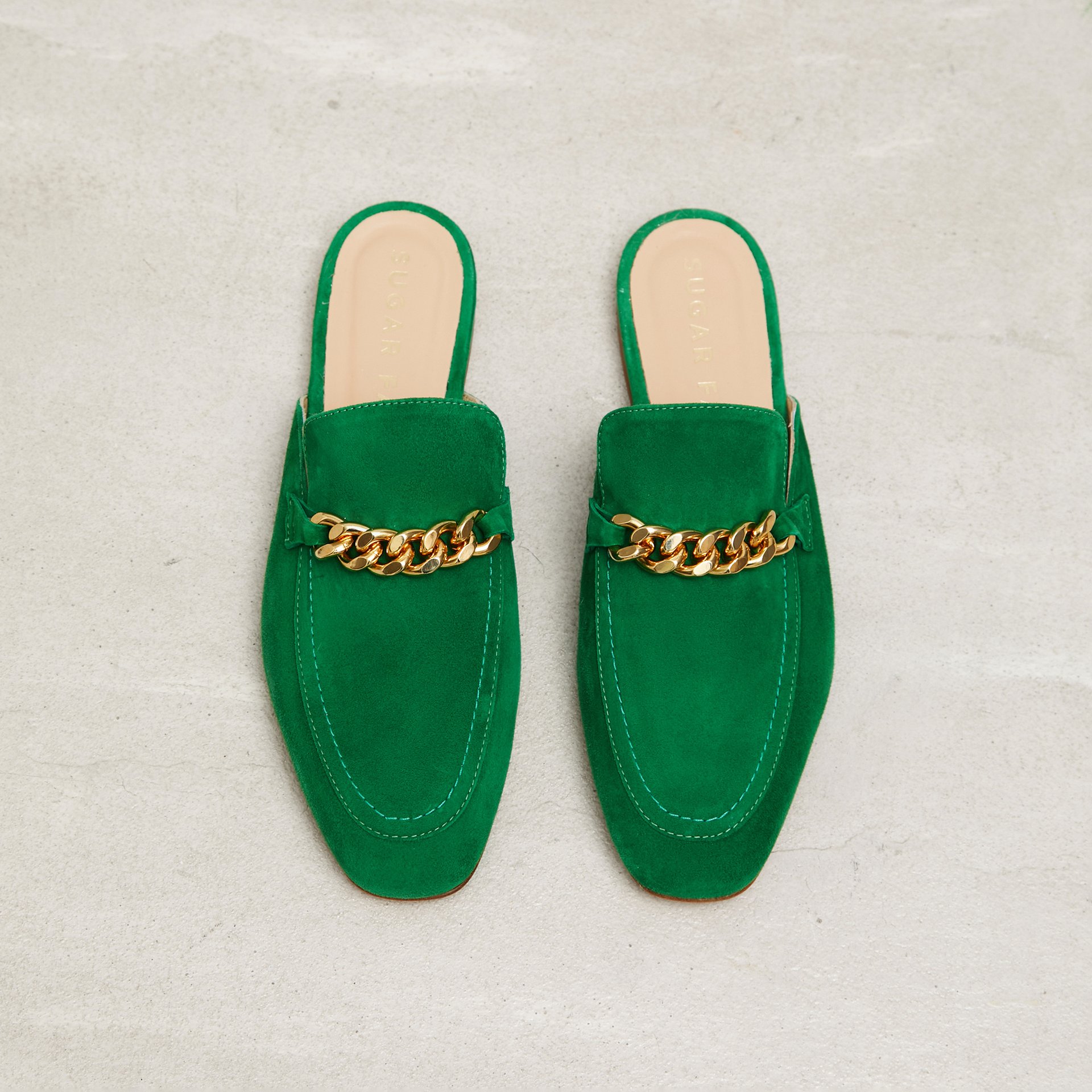 Зеленые замшевые слиперы - Image 2 of 3