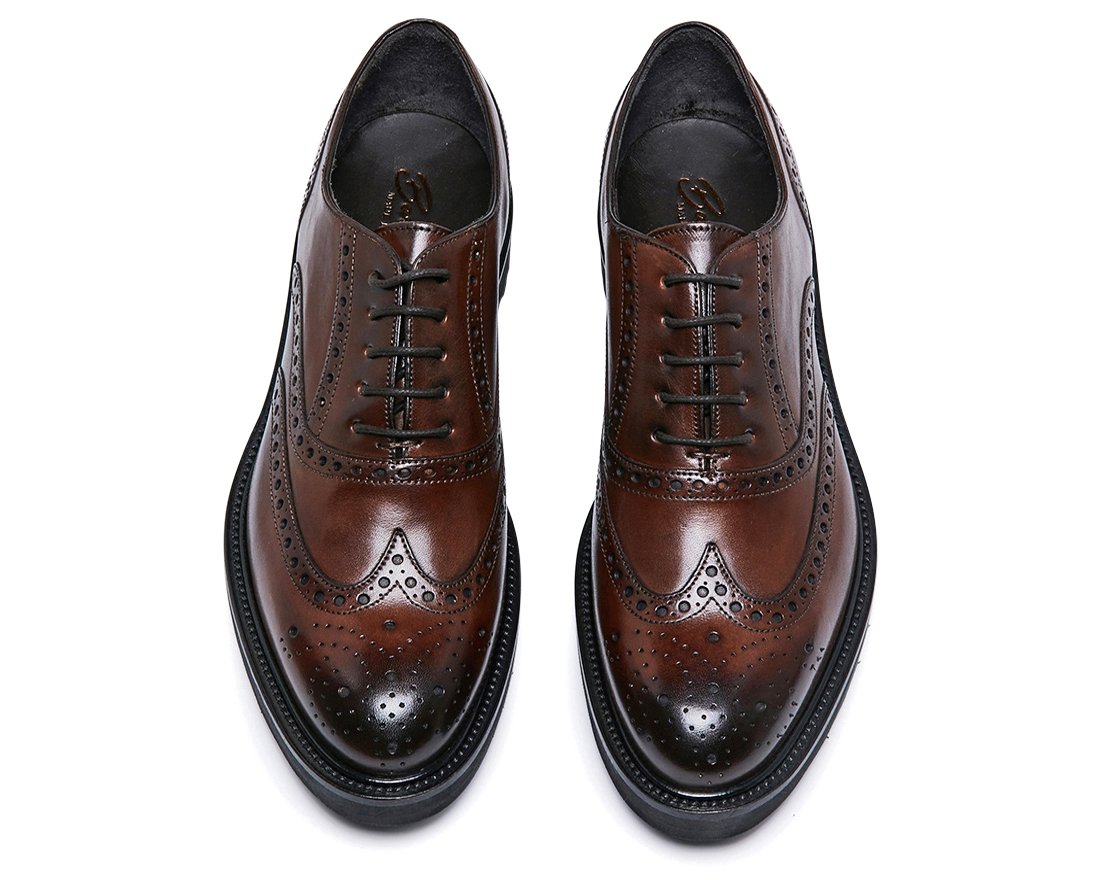 Коричневые кожаные оксфорды - Image 3 of 4