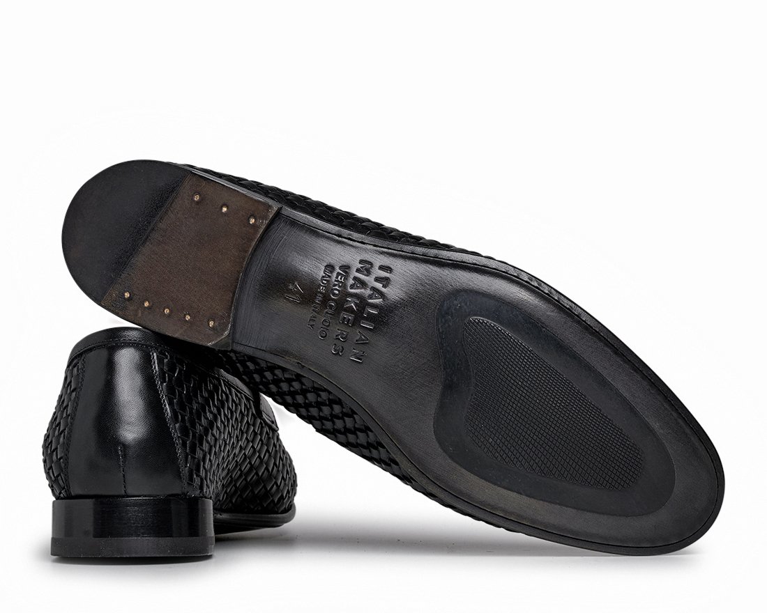 Мужские черные кожаные лоферы - Image 4 of 4