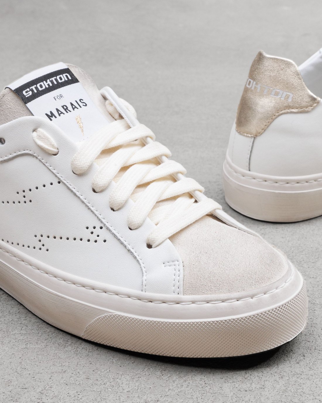 Белые кожаные кеды - Image 4 of 4