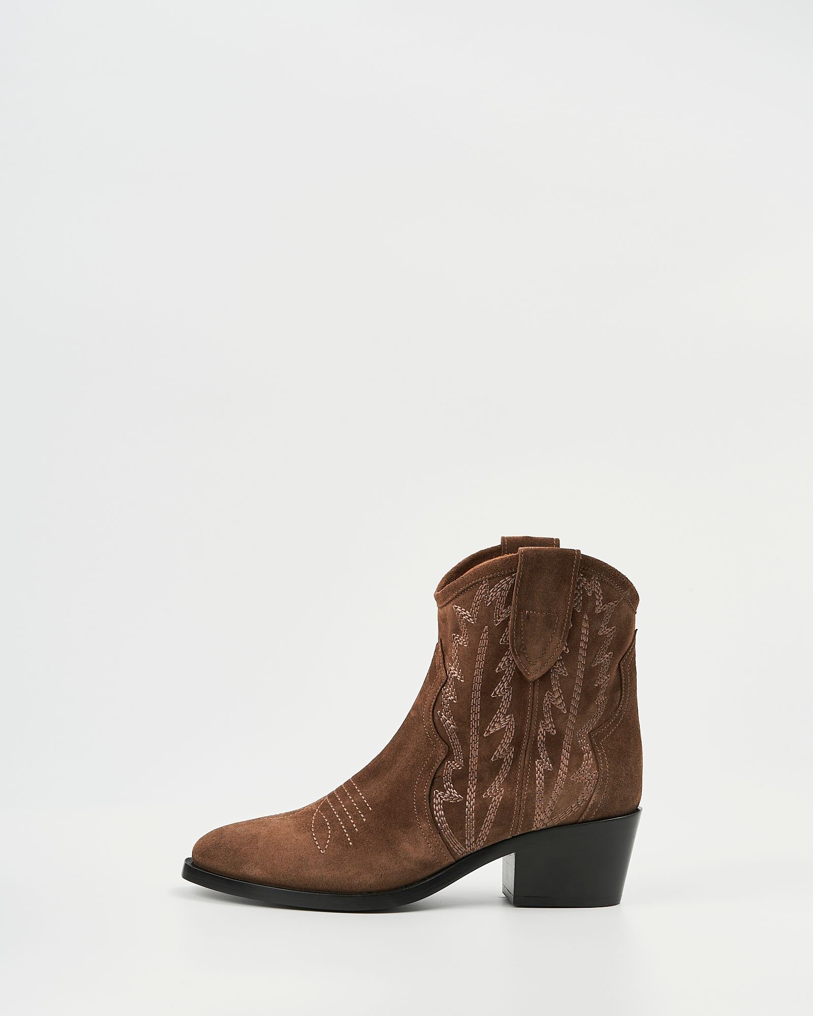 Коричневые замшевые казаки - Image 3 of 6