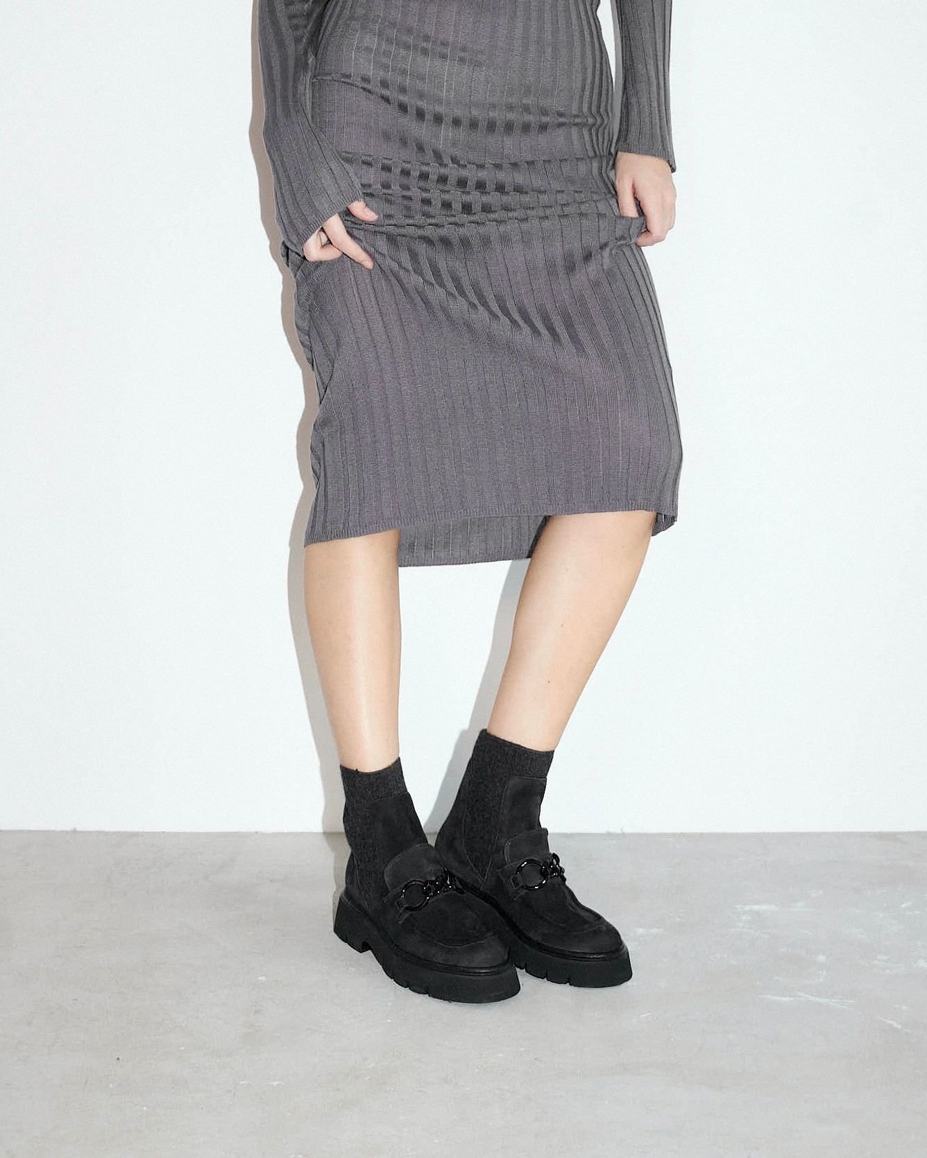 Темно-серые замшевые ботинки - Image 4 of 4