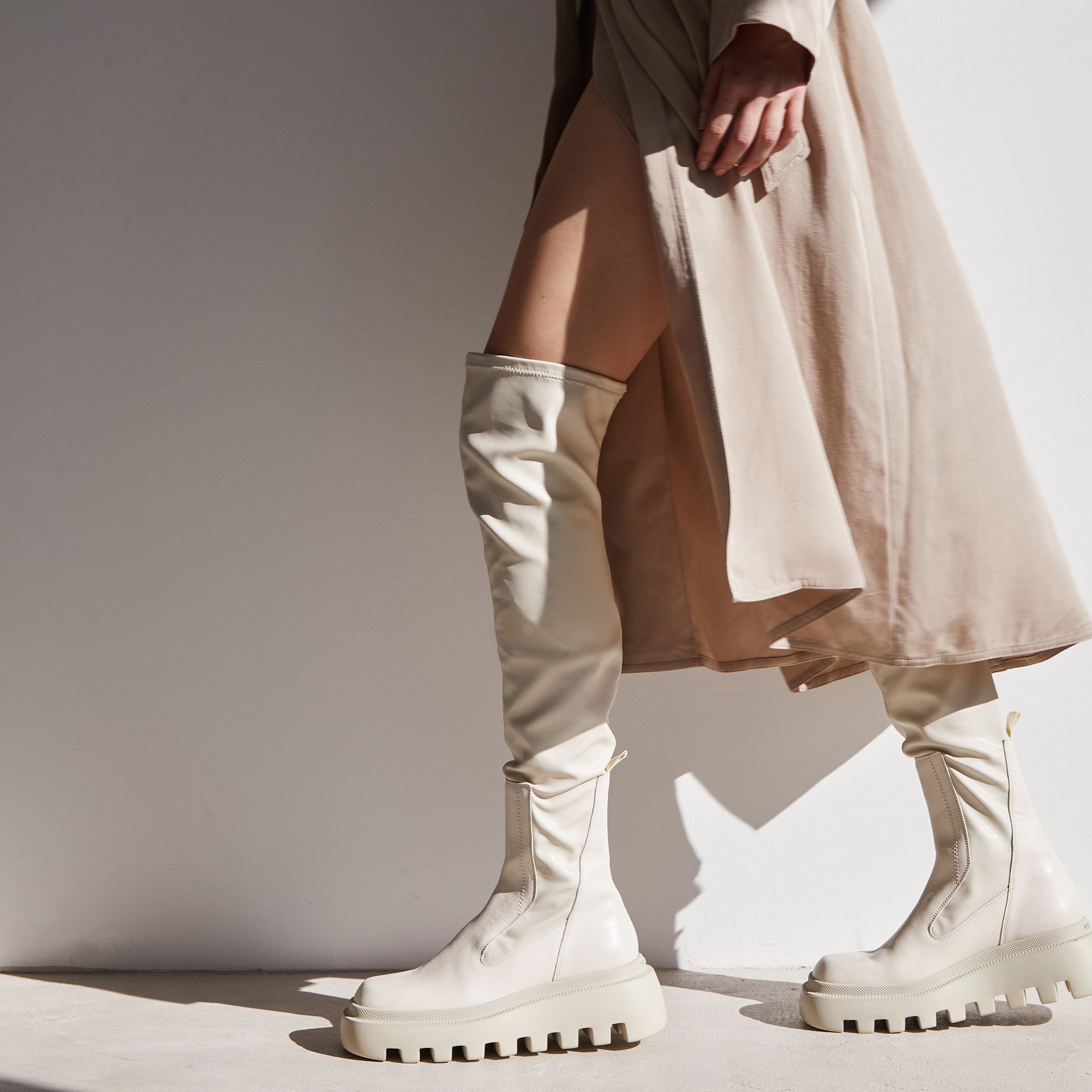 Белые кожаные сапоги - Image 5 of 5