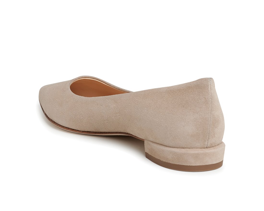 Бежевые замшевые балетки - Image 3 of 5