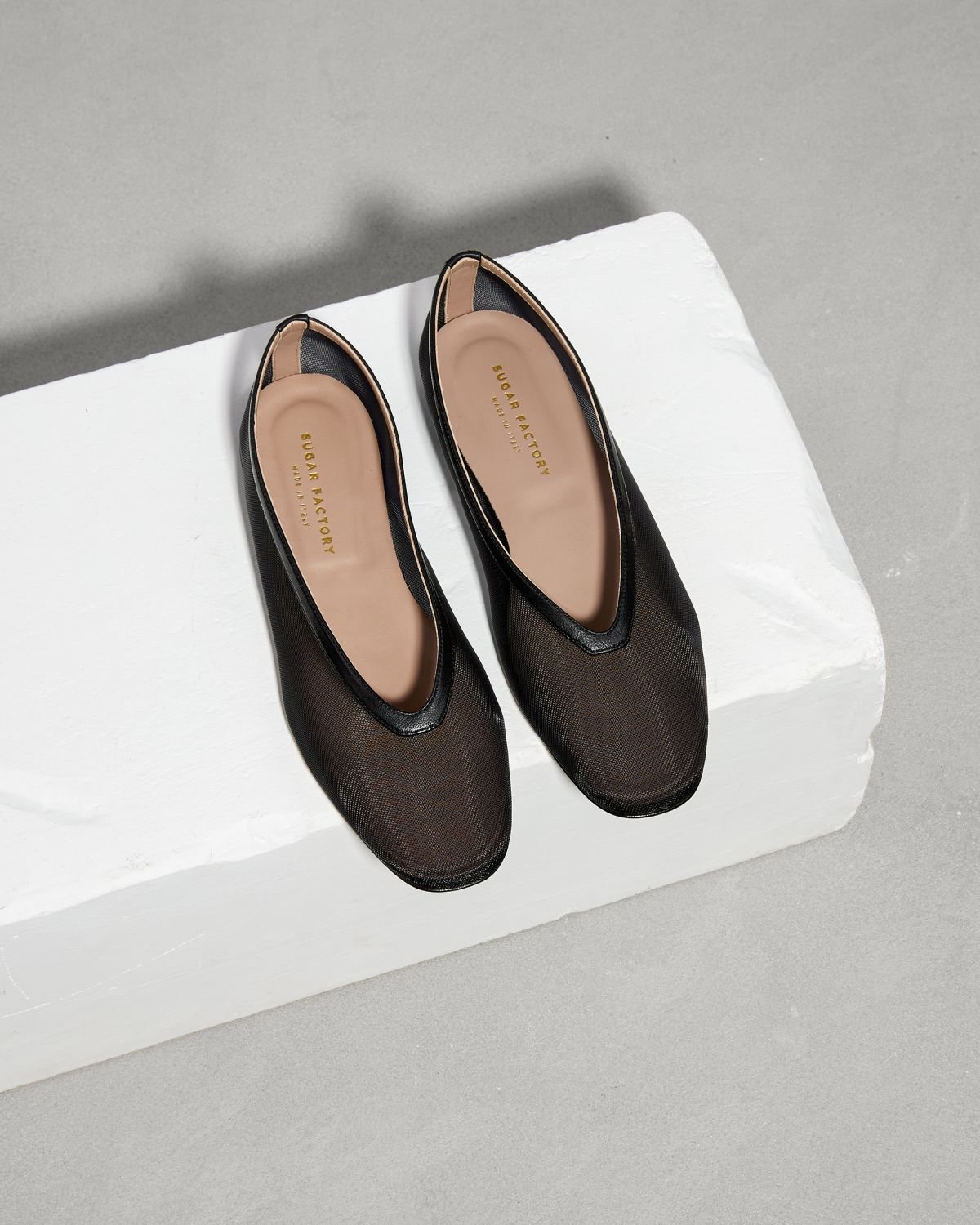 Черные текстильные балетки - Image 2 of 5