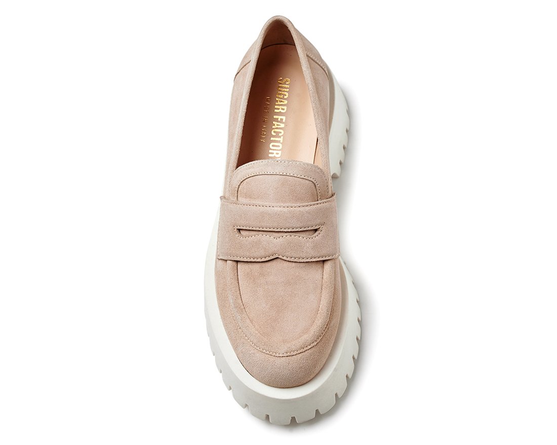 Бежевые замшевые лоферы - Image 4 of 5