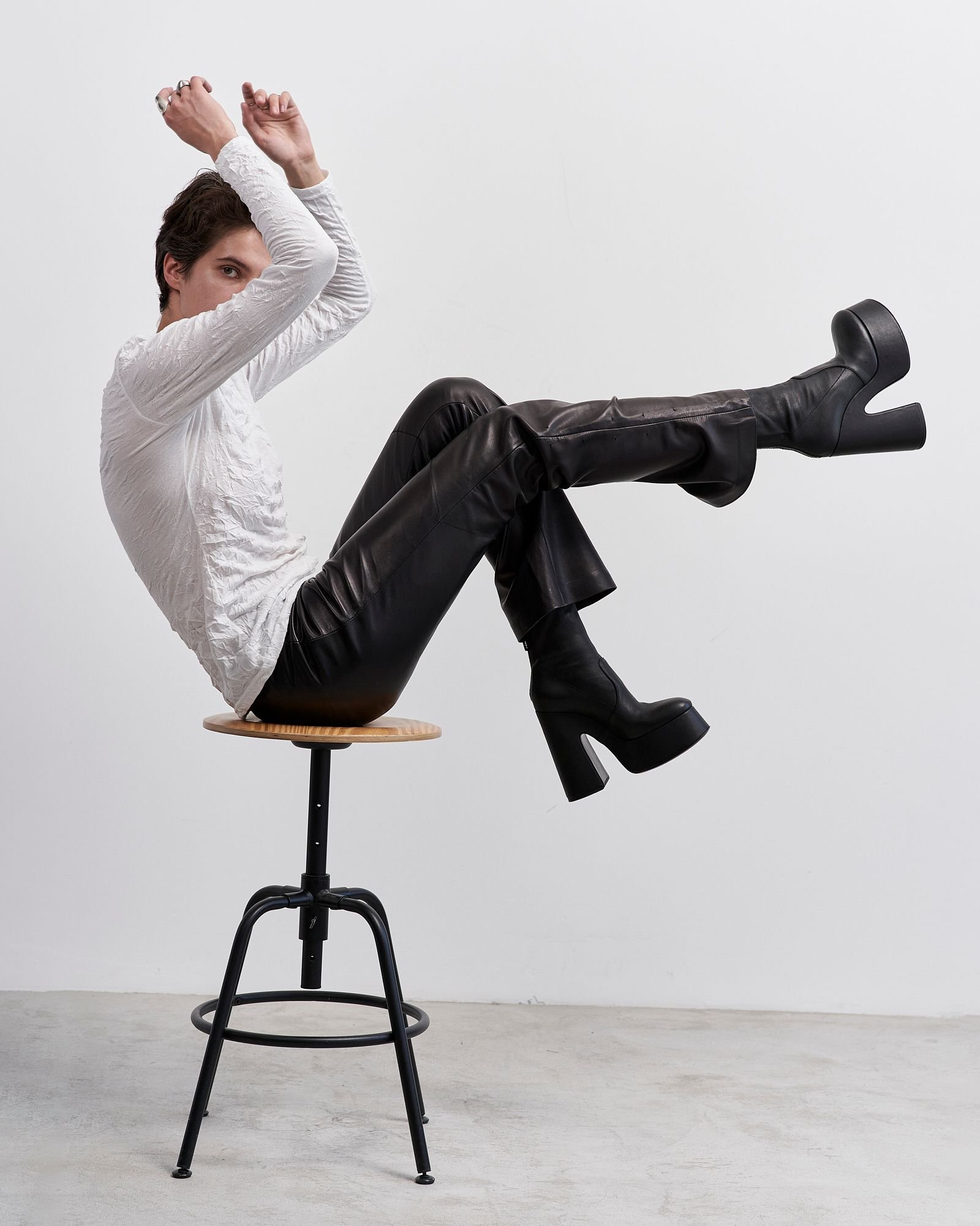 Черные кожаные ботильоны - Image 6 of 6