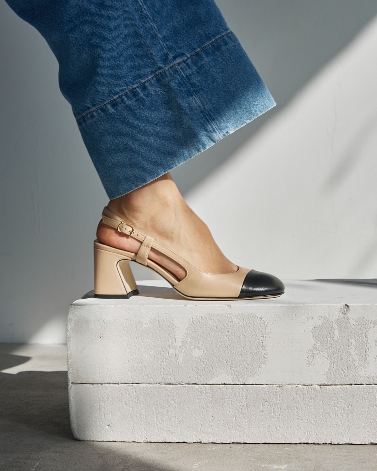 Светло-бежевые кожаные туфли - Image 5 of 7