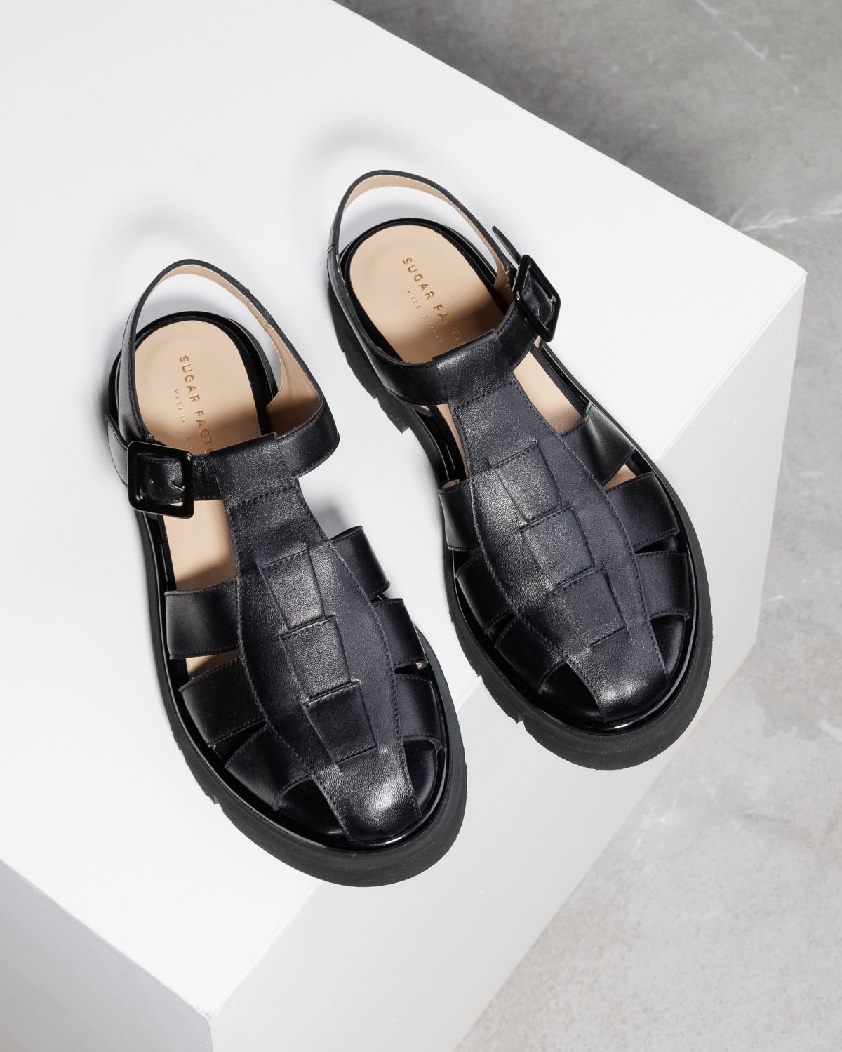 Черные кожаные сандалии - Image 2 of 4