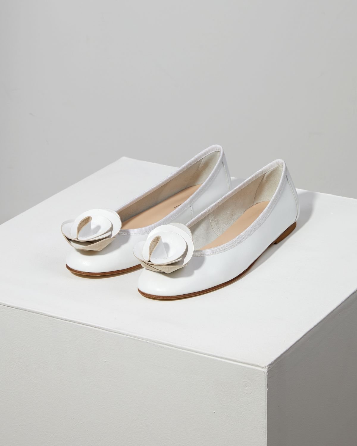 Белые кожаные балетки - Image 3 of 7