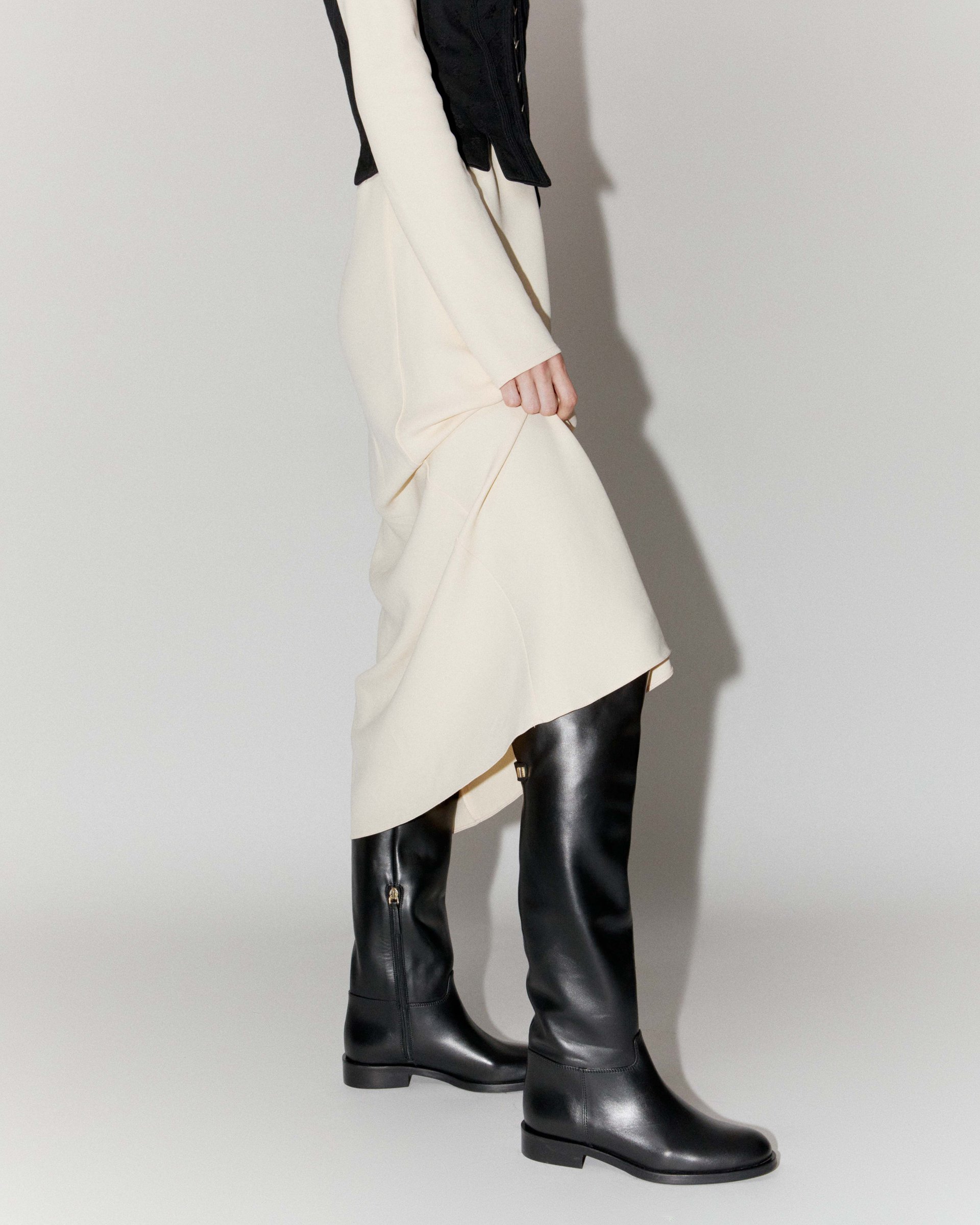 Черные кожаные сапоги - Image 6 of 6