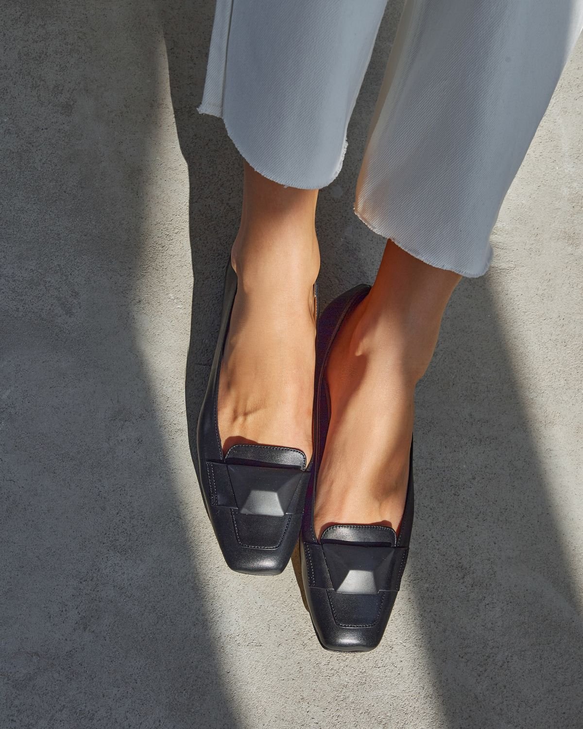 Черные кожаные балетки - Image 5 of 6