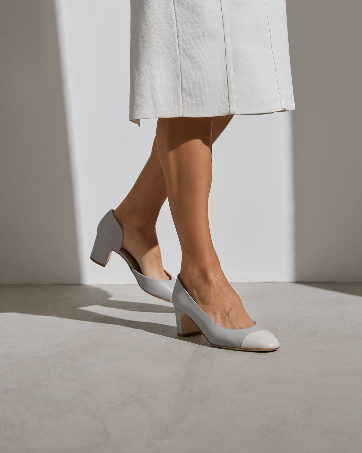 Светло-голубые кожаные туфли - Image 6 of 6