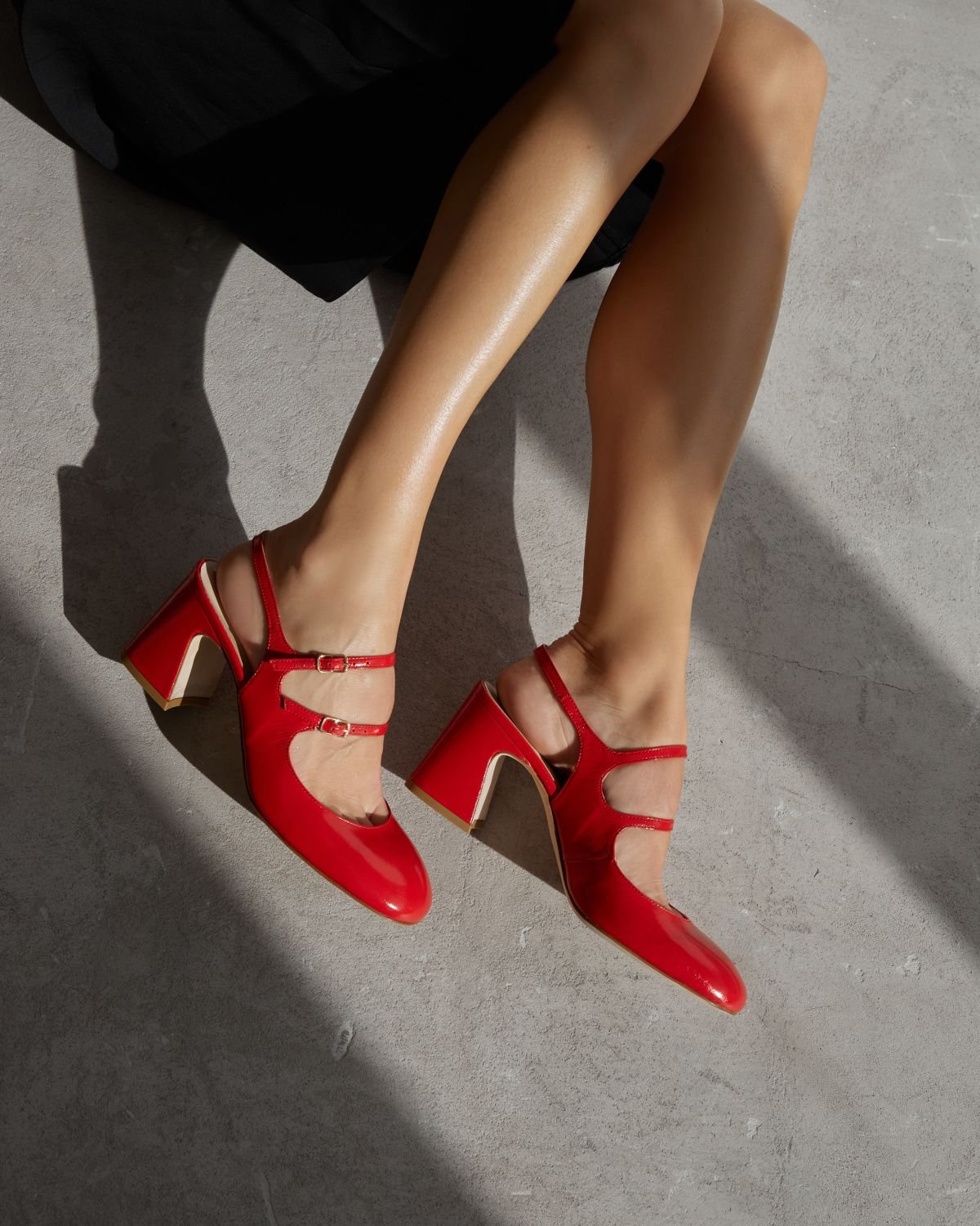 Красные кожаные туфли - Image 6 of 6