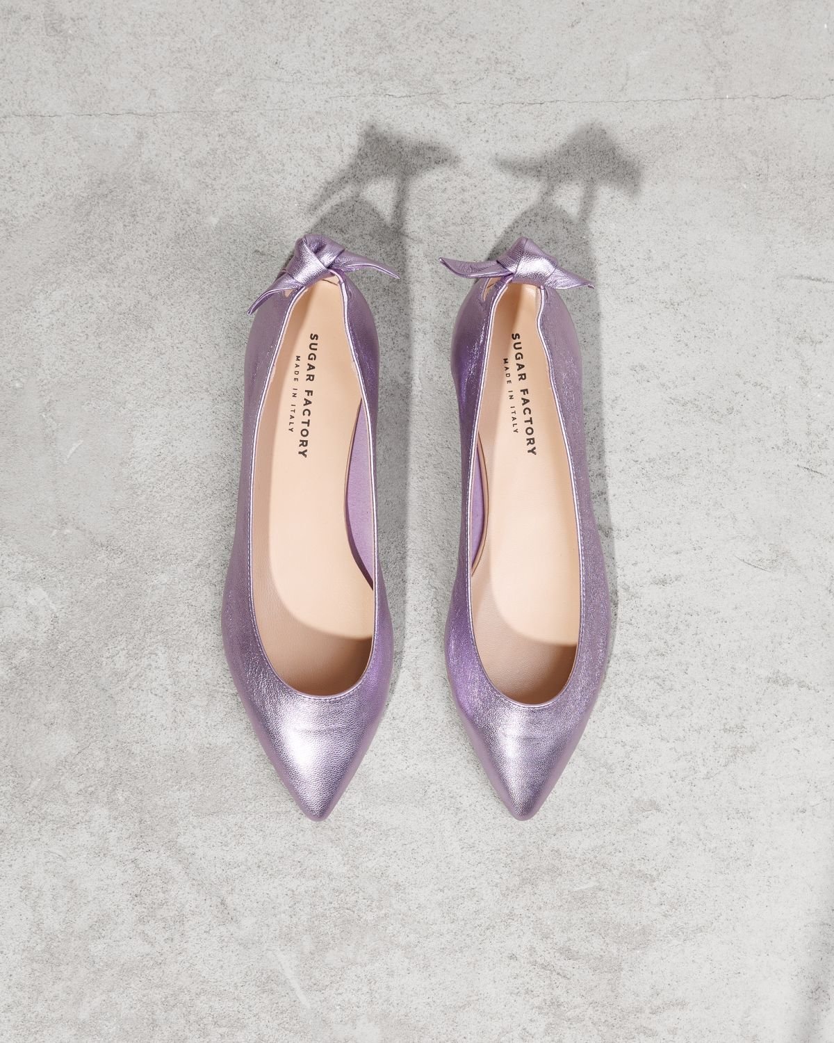 Лиловые кожаные балетки - Image 2 of 6
