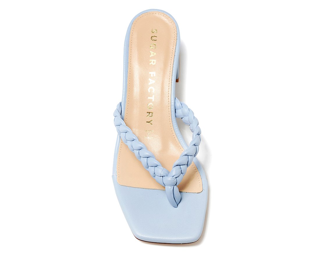 Голубые кожаные мюли - Image 4 of 5