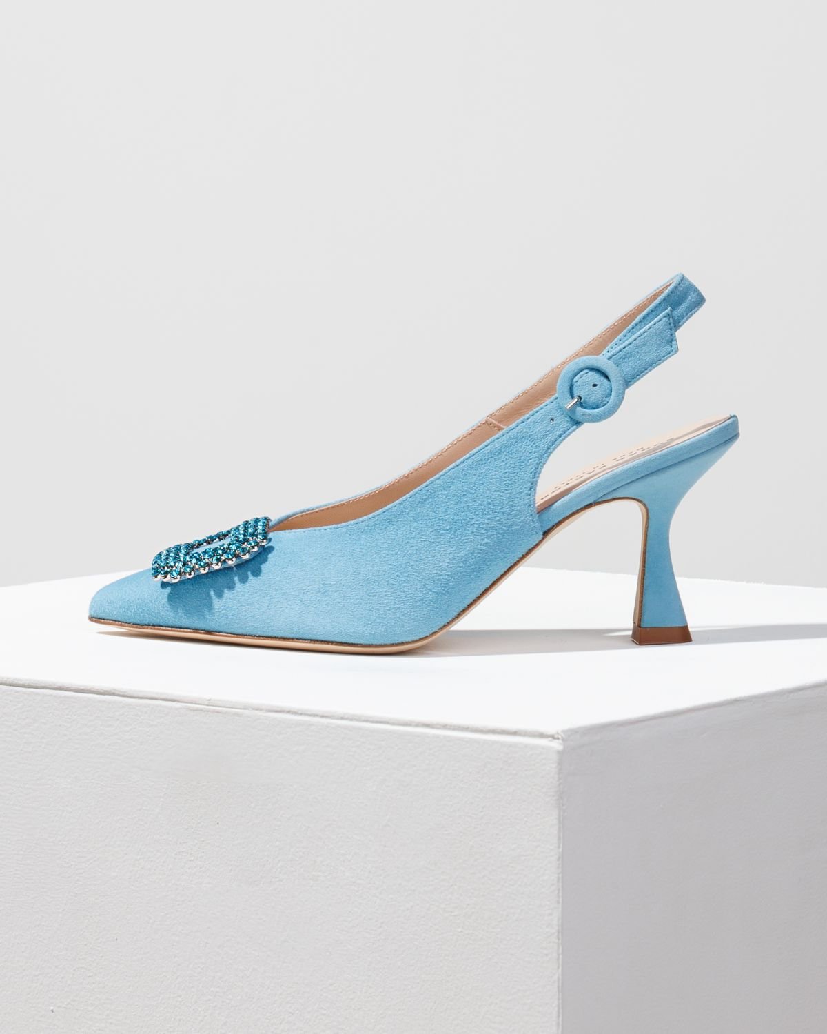 Голубые замшевые туфли - Main image