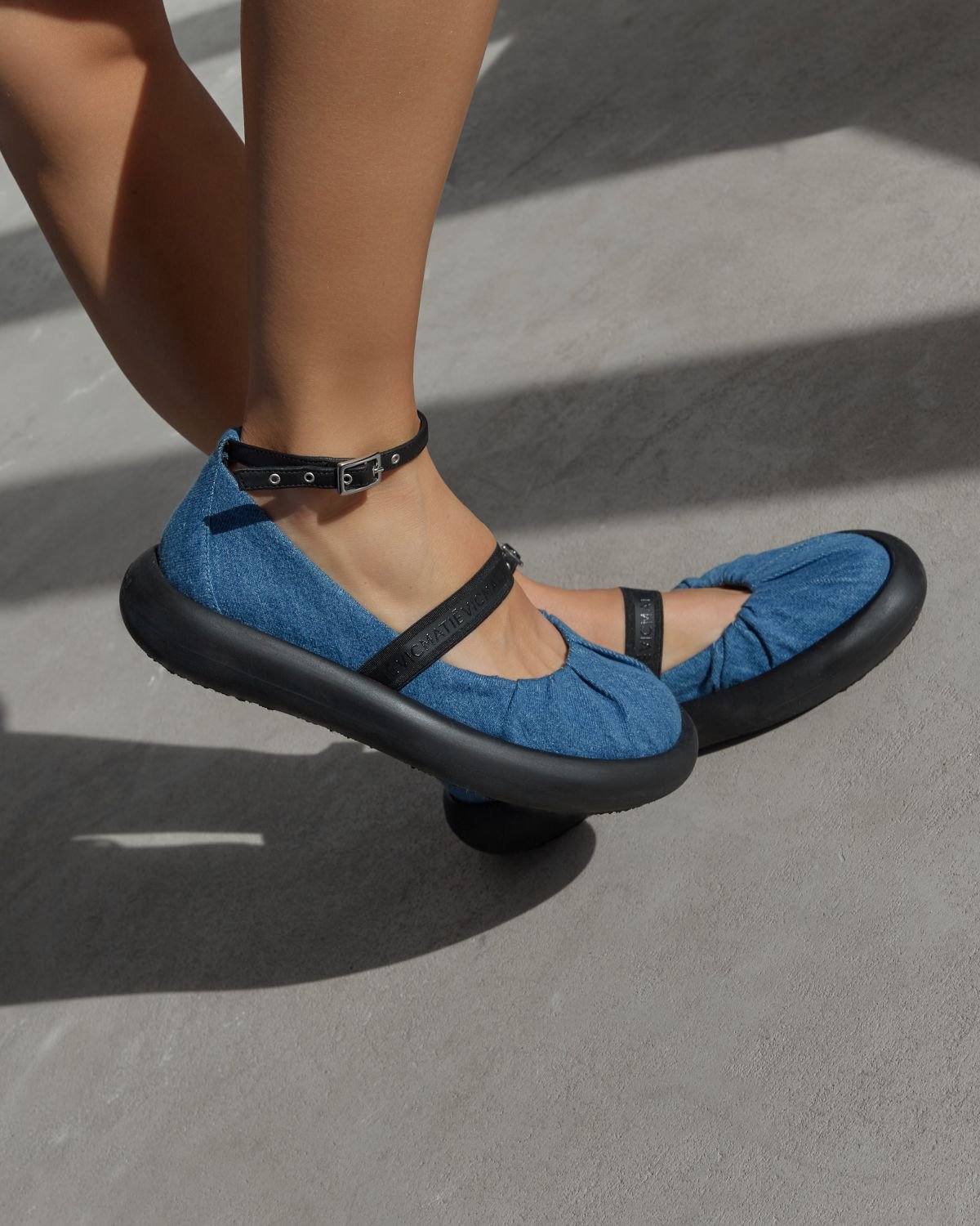 Синие текстильные туфли - Image 5 of 6