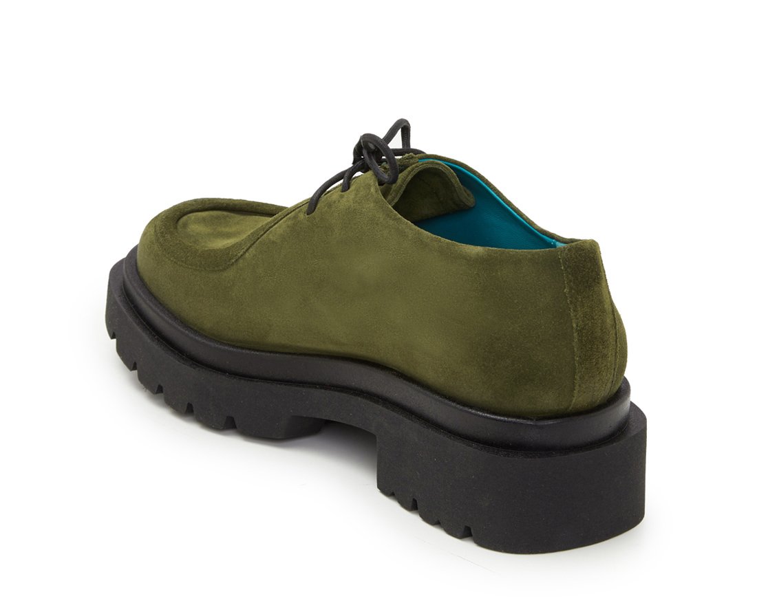 Темно-оливковые замшевые полуботинки - Image 3 of 4