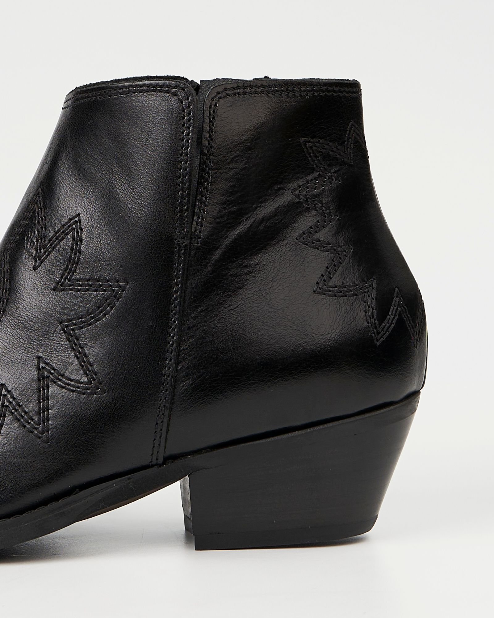 Черные кожаные казаки - Image 4 of 6