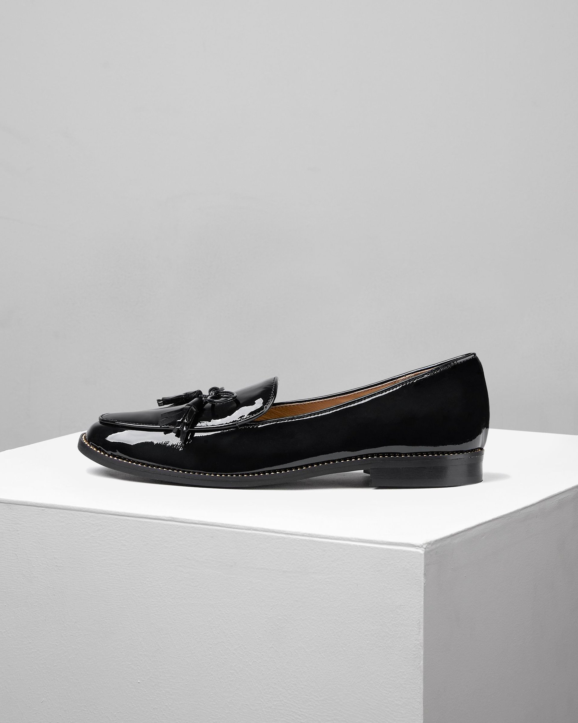 Черные кожаные лоферы - Main image