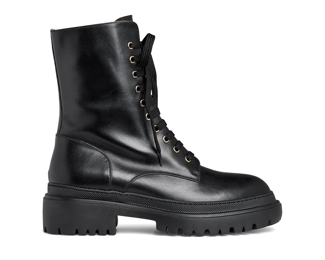 Черные кожаные ботинки - Main image