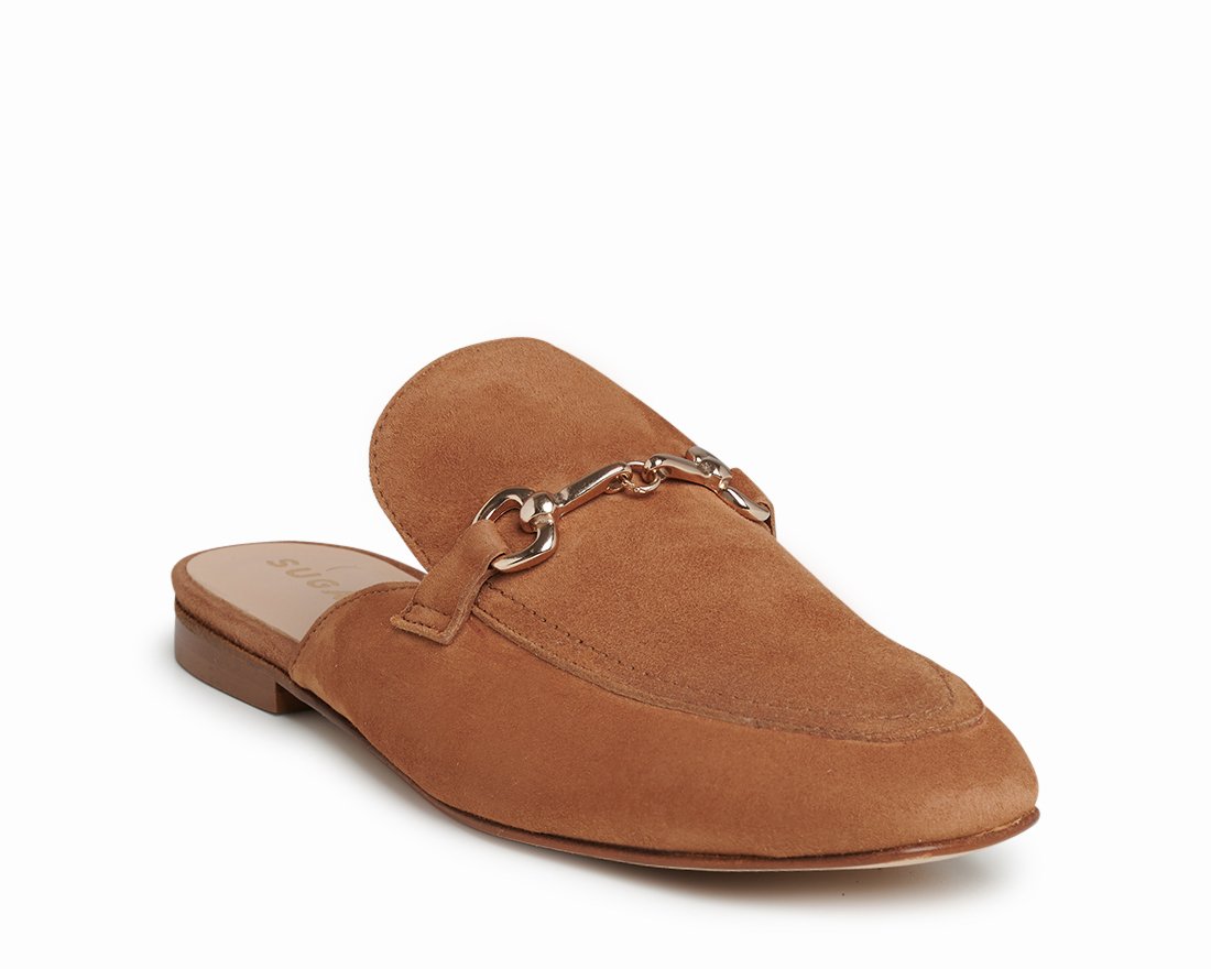 Коричневые замшевые слиперы - Image 2 of 5