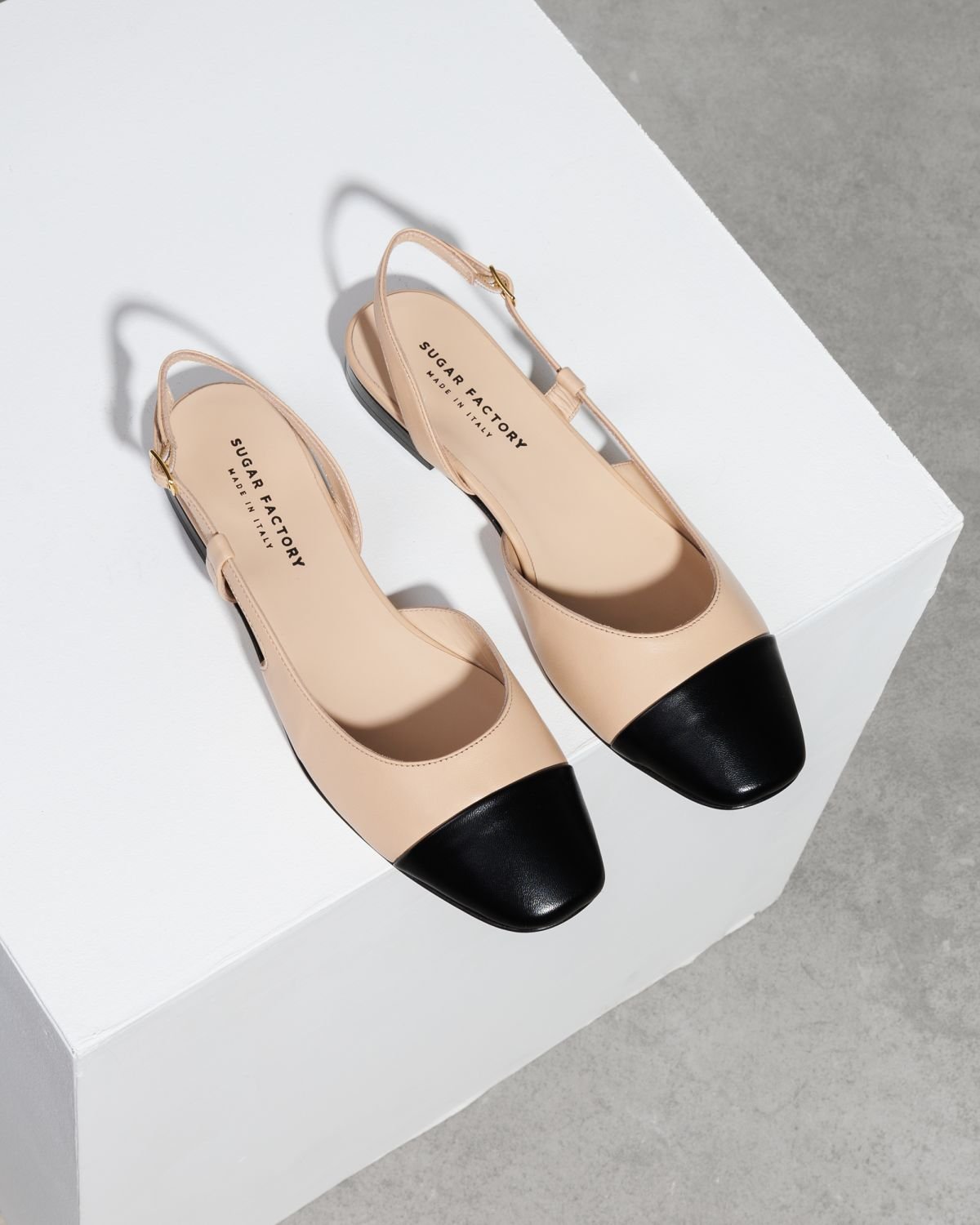 Светло-бежевые кожаные туфли - Image 2 of 4