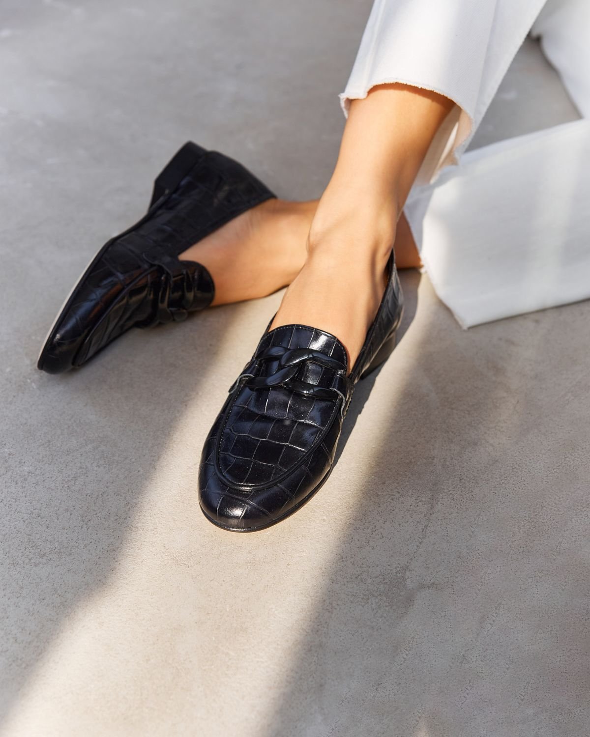 Черные кожаные лоферы - Image 5 of 6