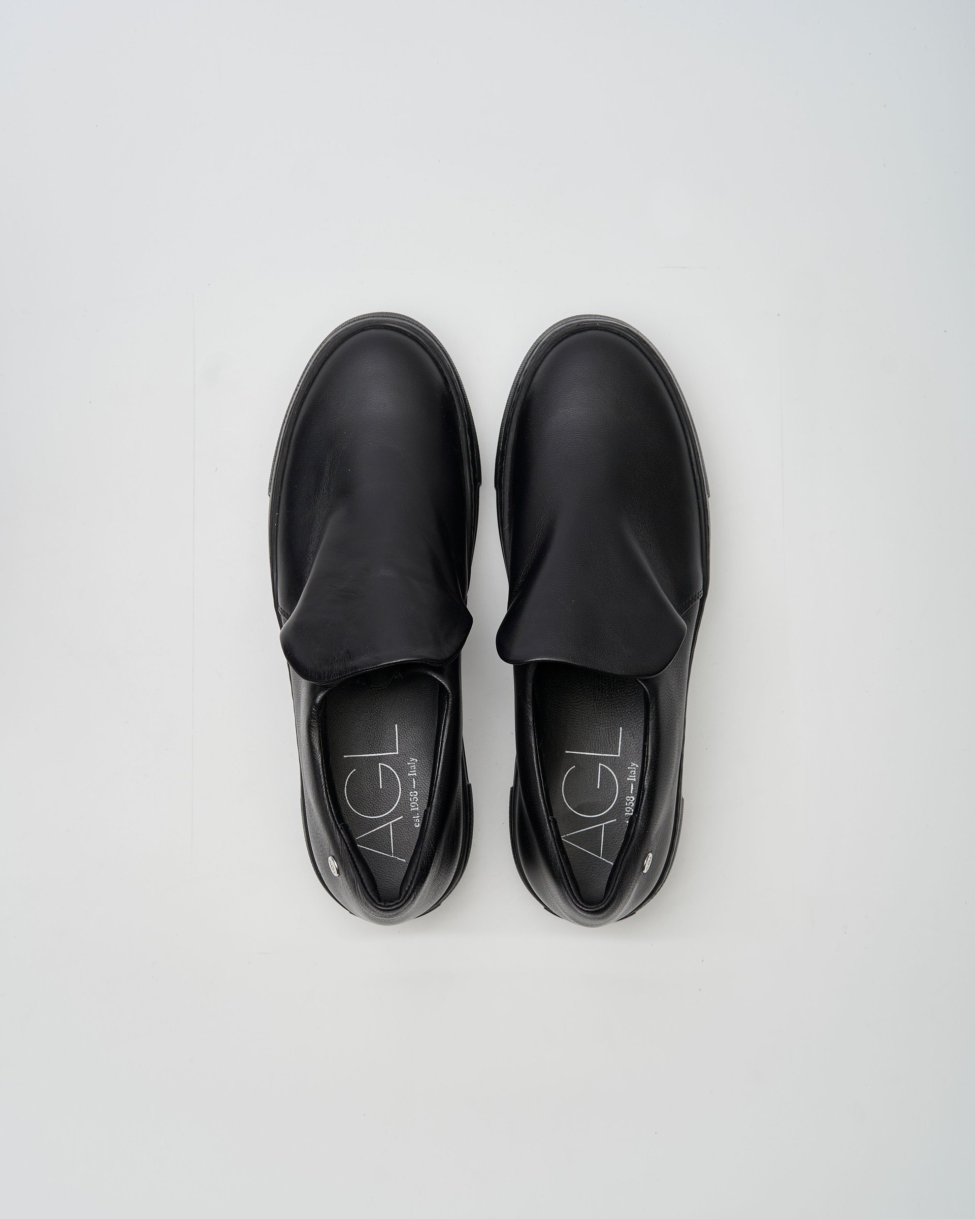 Черные кожаные слипоны - Image 4 of 4