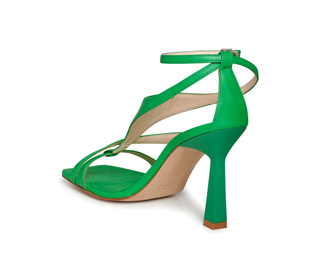 Зеленые кожаные босоножки - Image 3 of 5