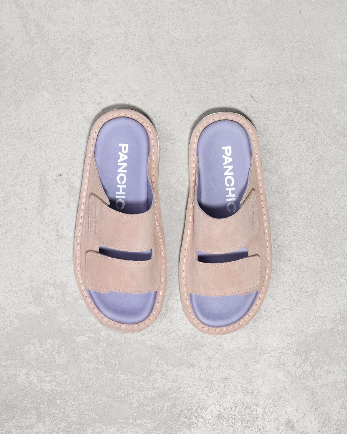 Светло-розовые замшевые шлепанцы - Image 2 of 6