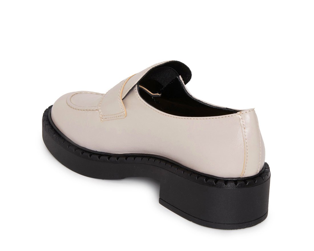 Бежевые кожаные лоферы - Image 2 of 4