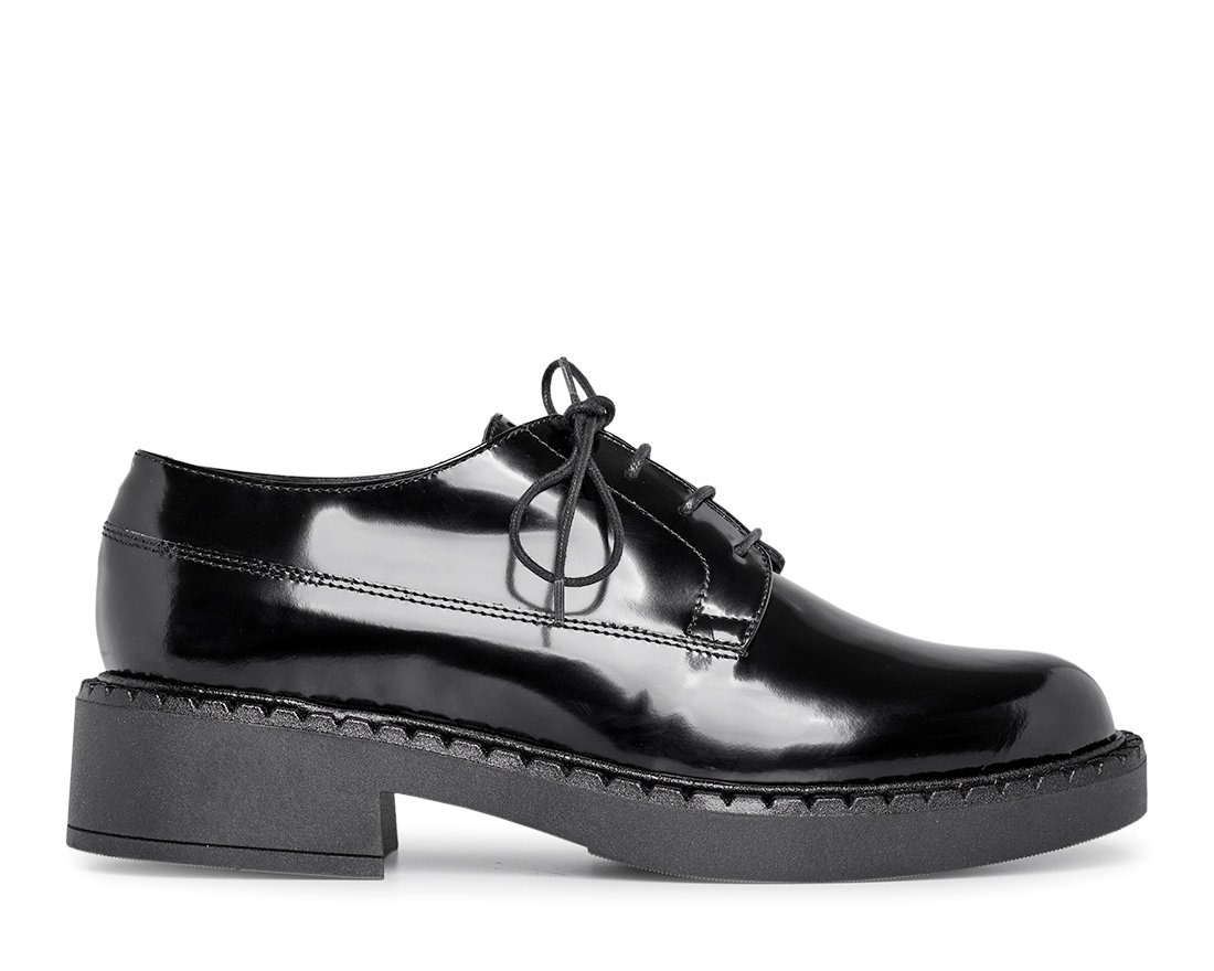 Черные кожаные полуботинки - Main image