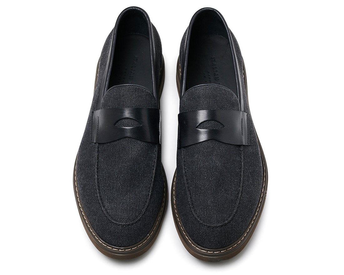 Мужские черные текстильные туфли - Image 3 of 4