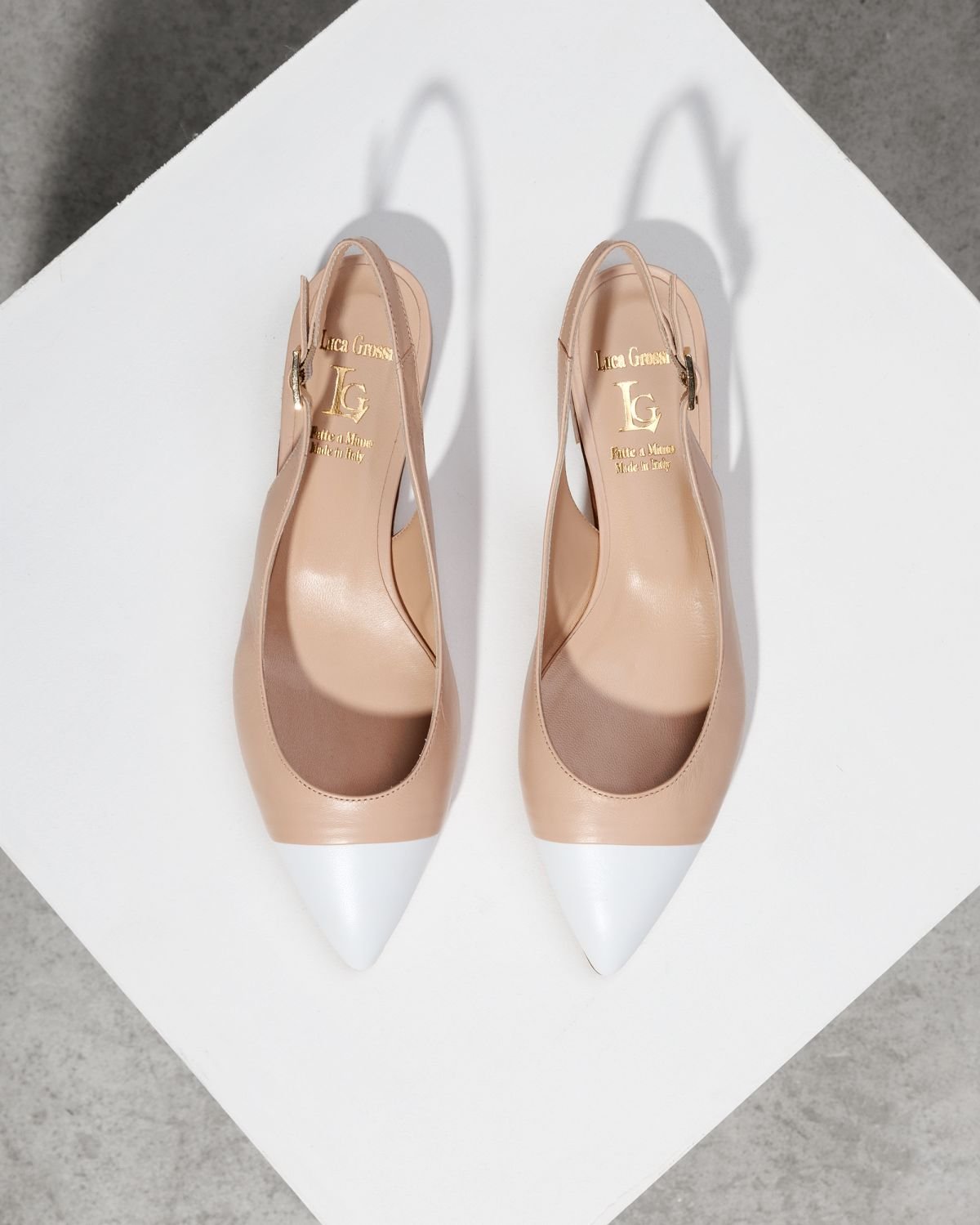 Бежевые кожаные туфли - Image 2 of 6