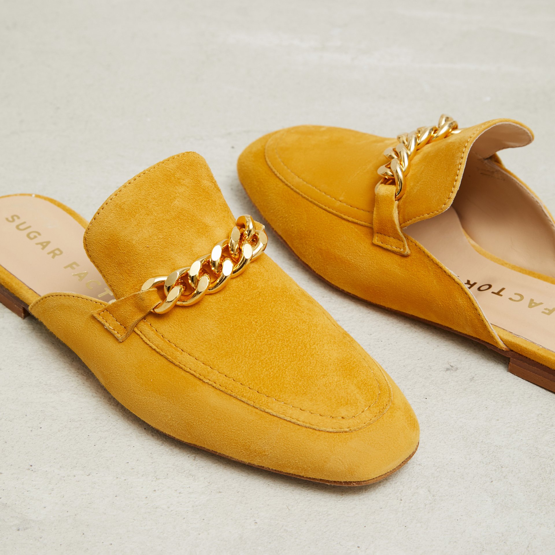 Желтые замшевые слиперы - Image 3 of 5