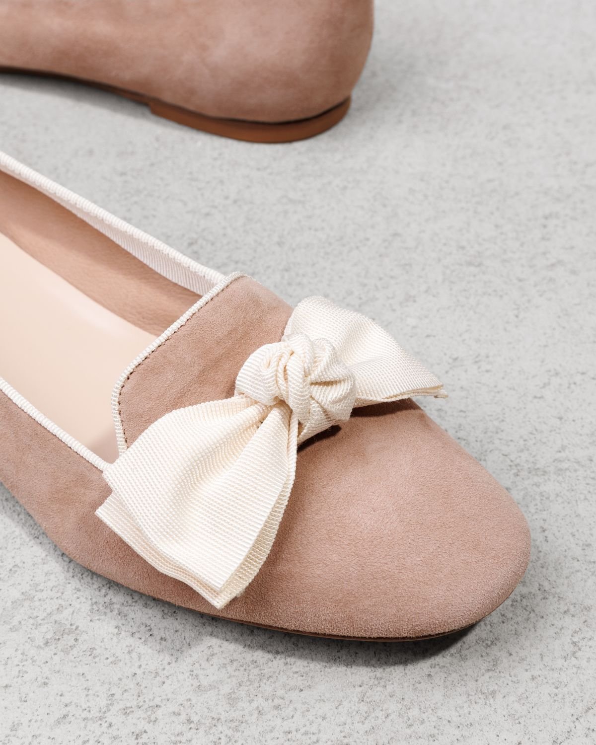 Бежевые замшевые балетки - Image 4 of 6