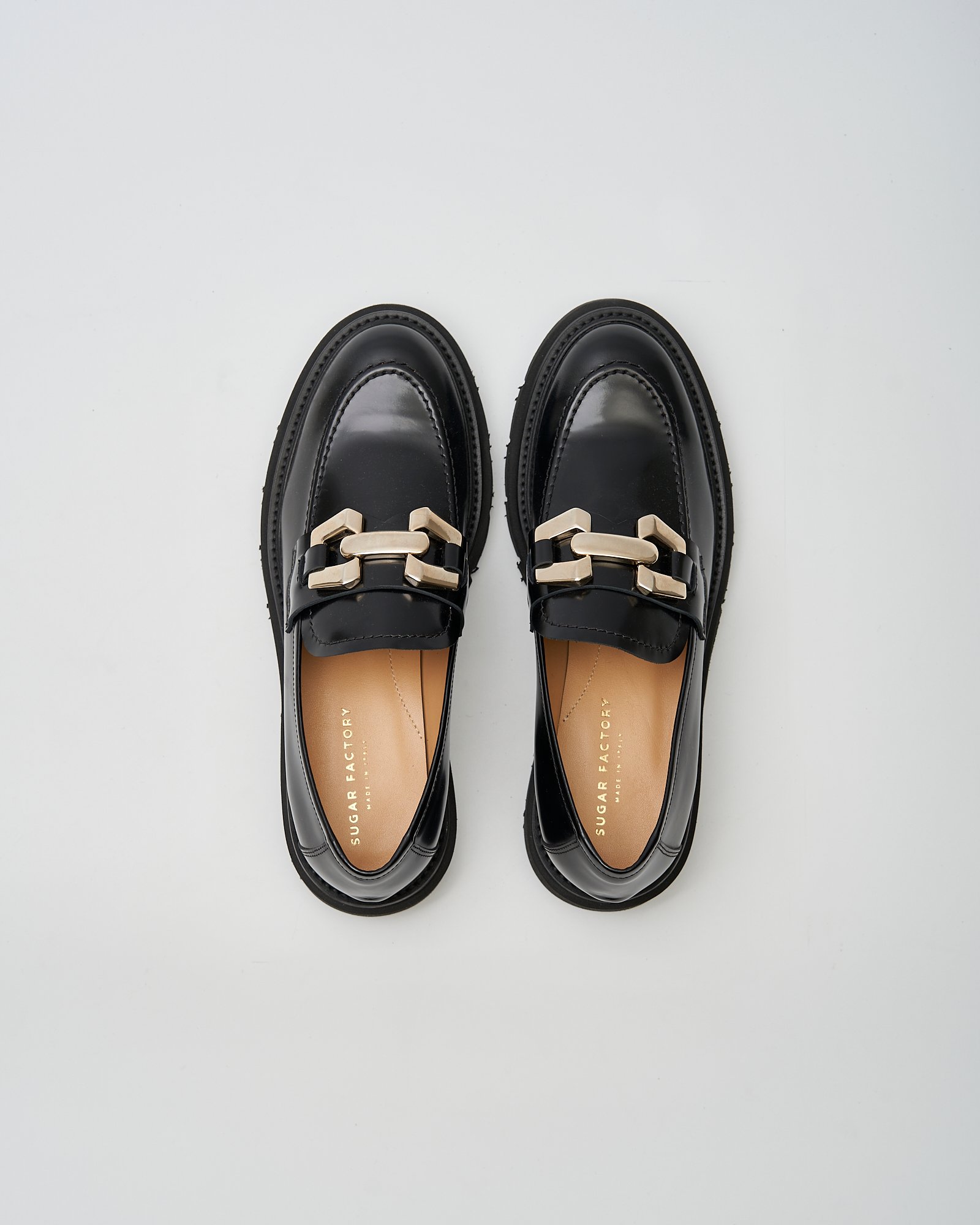 Черные кожаные лоферы - Main image