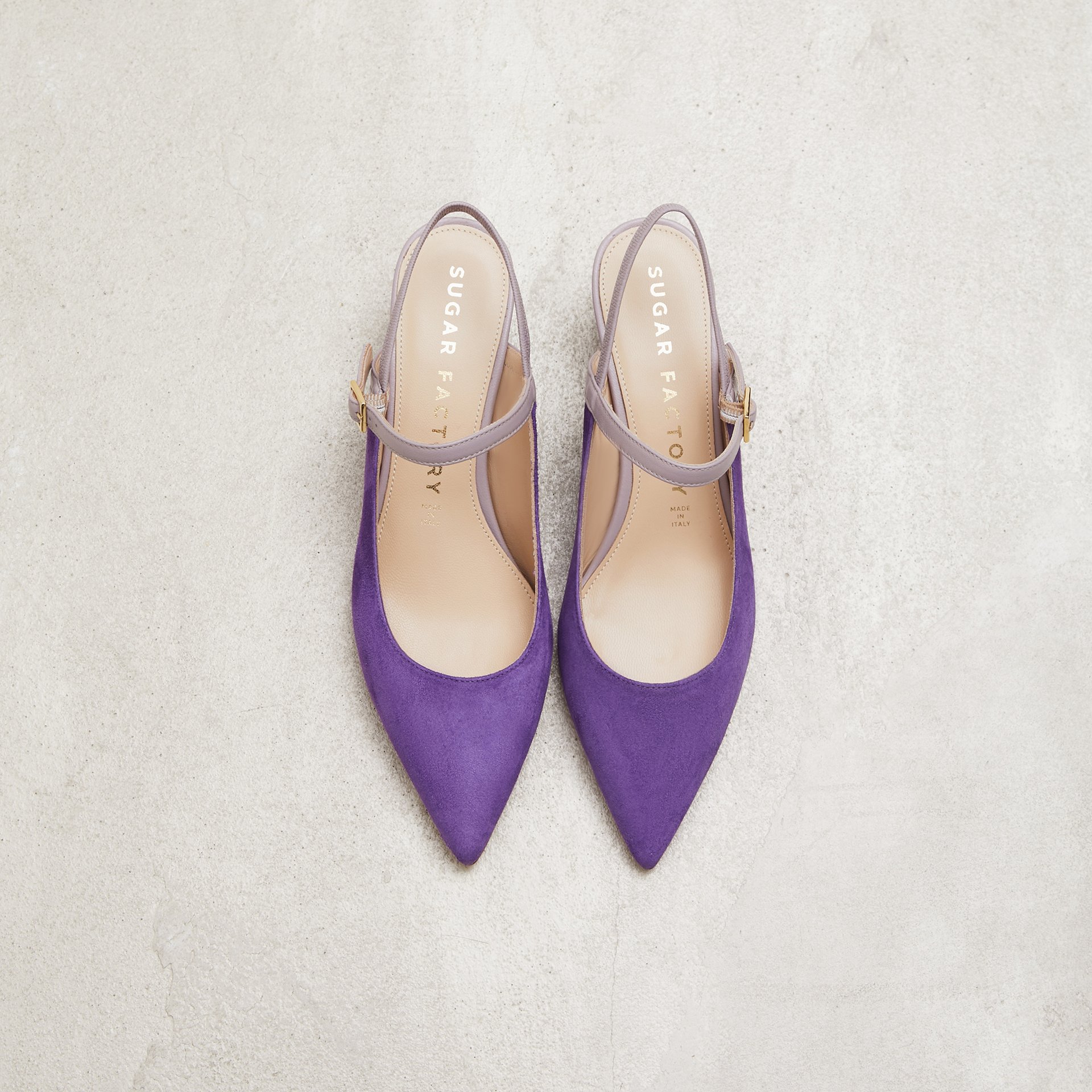 Фиолетовые замшевые туфли - Image 2 of 5