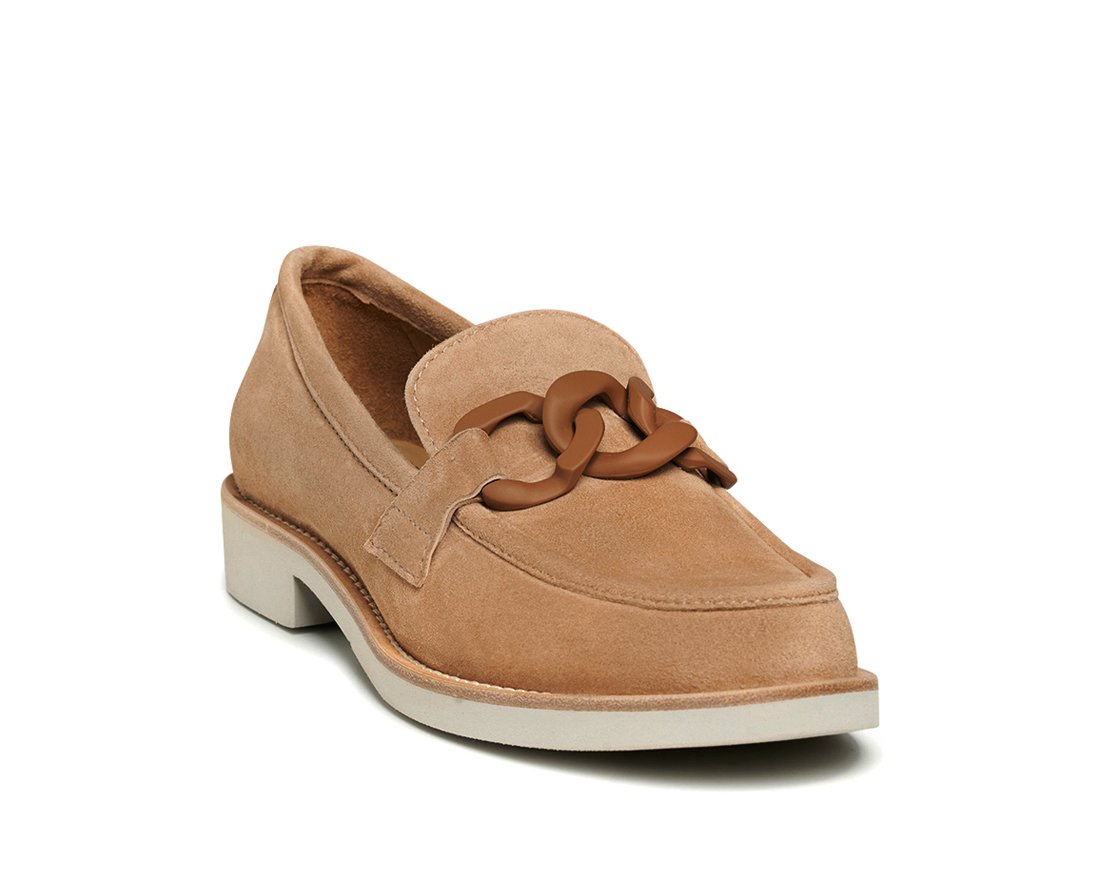 Бежевые замшевые лоферы - Image 2 of 5