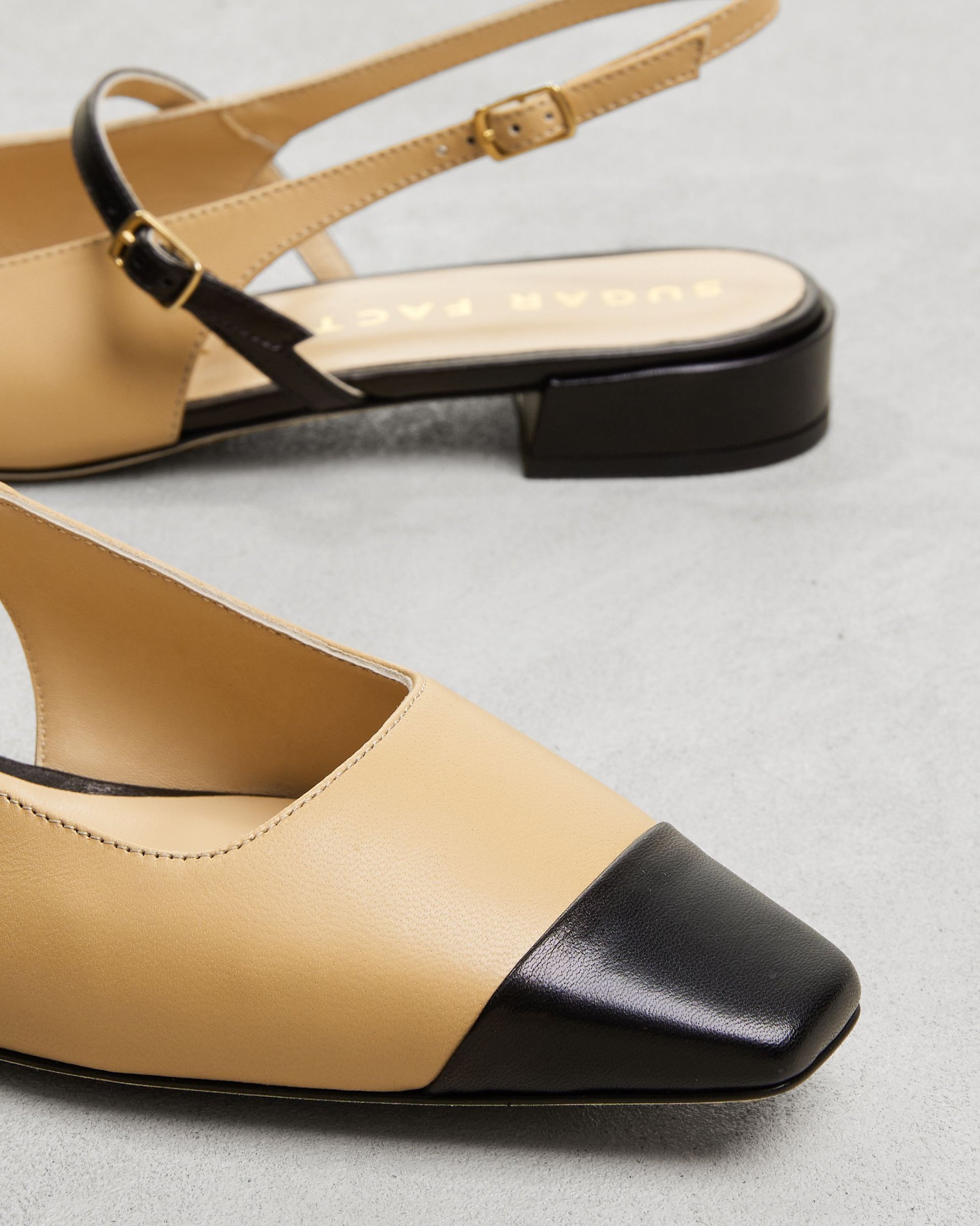 Бежевые кожаные туфли - Image 4 of 6