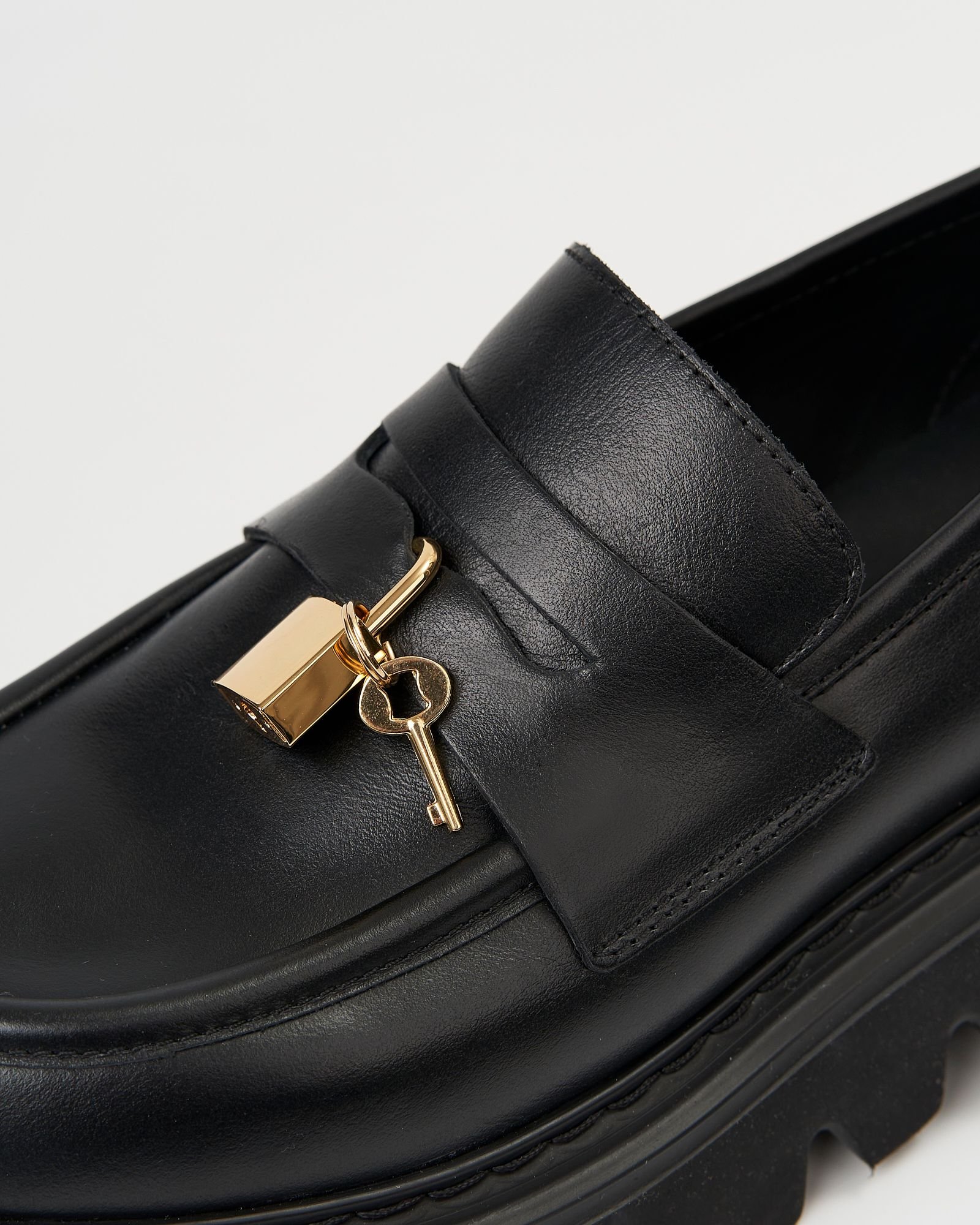 Черные кожаные лоферы - Image 4 of 5