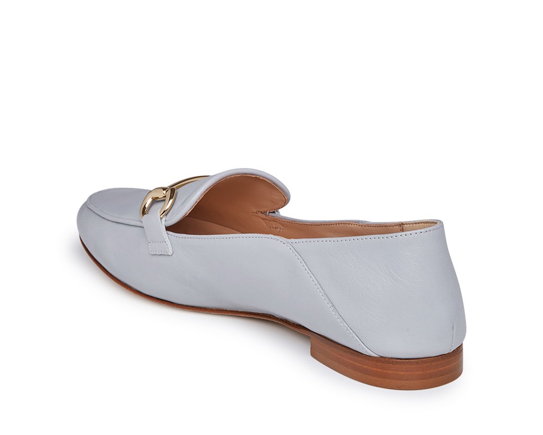 Голубые кожаные лоферы - Image 3 of 4